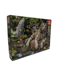 Tigres Blancs au Bord de la Cascade – Puzzle 1000 pièces – Educa