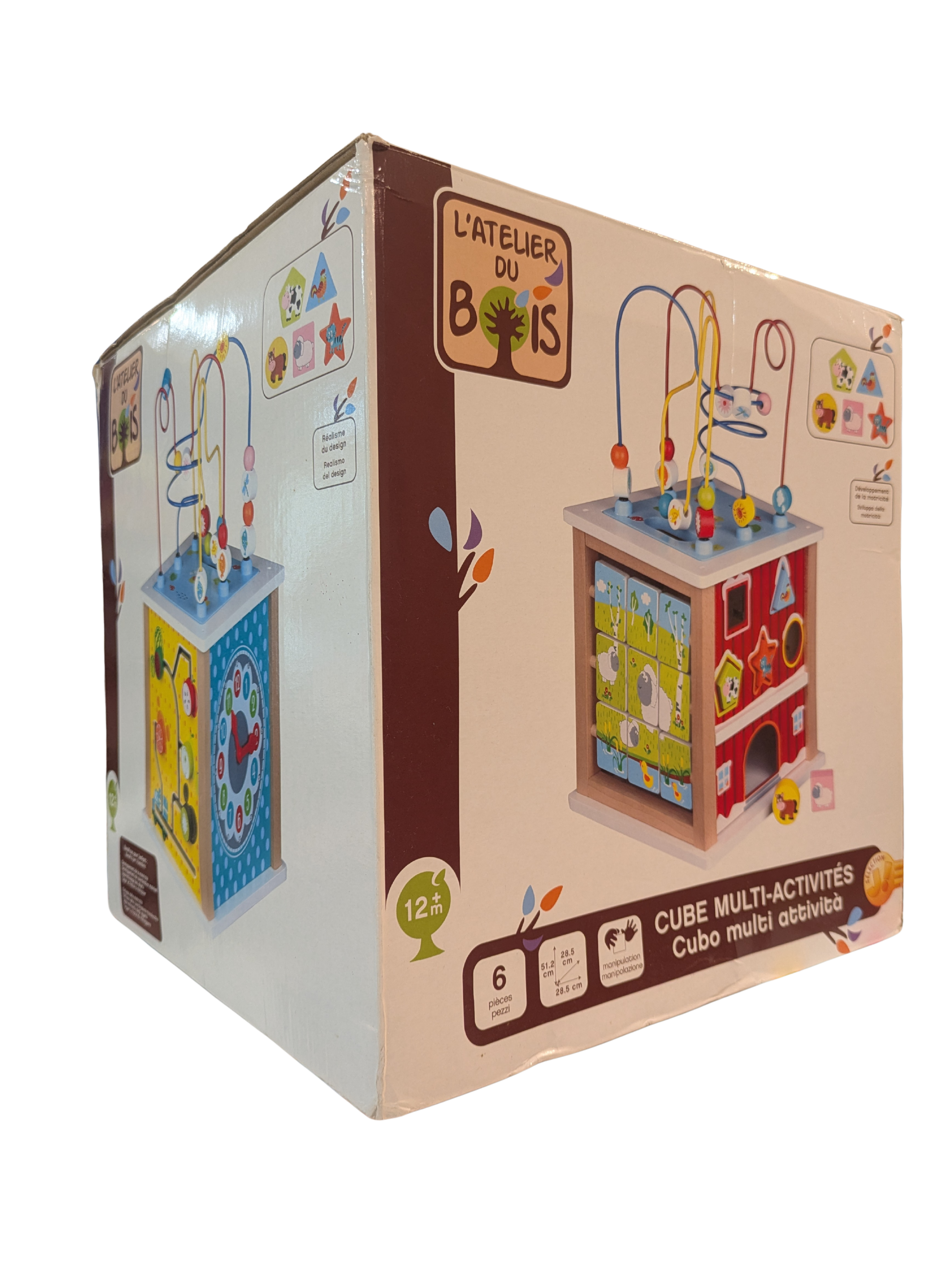 Cube Multi-Activités en Bois – L'Atelier du Bois