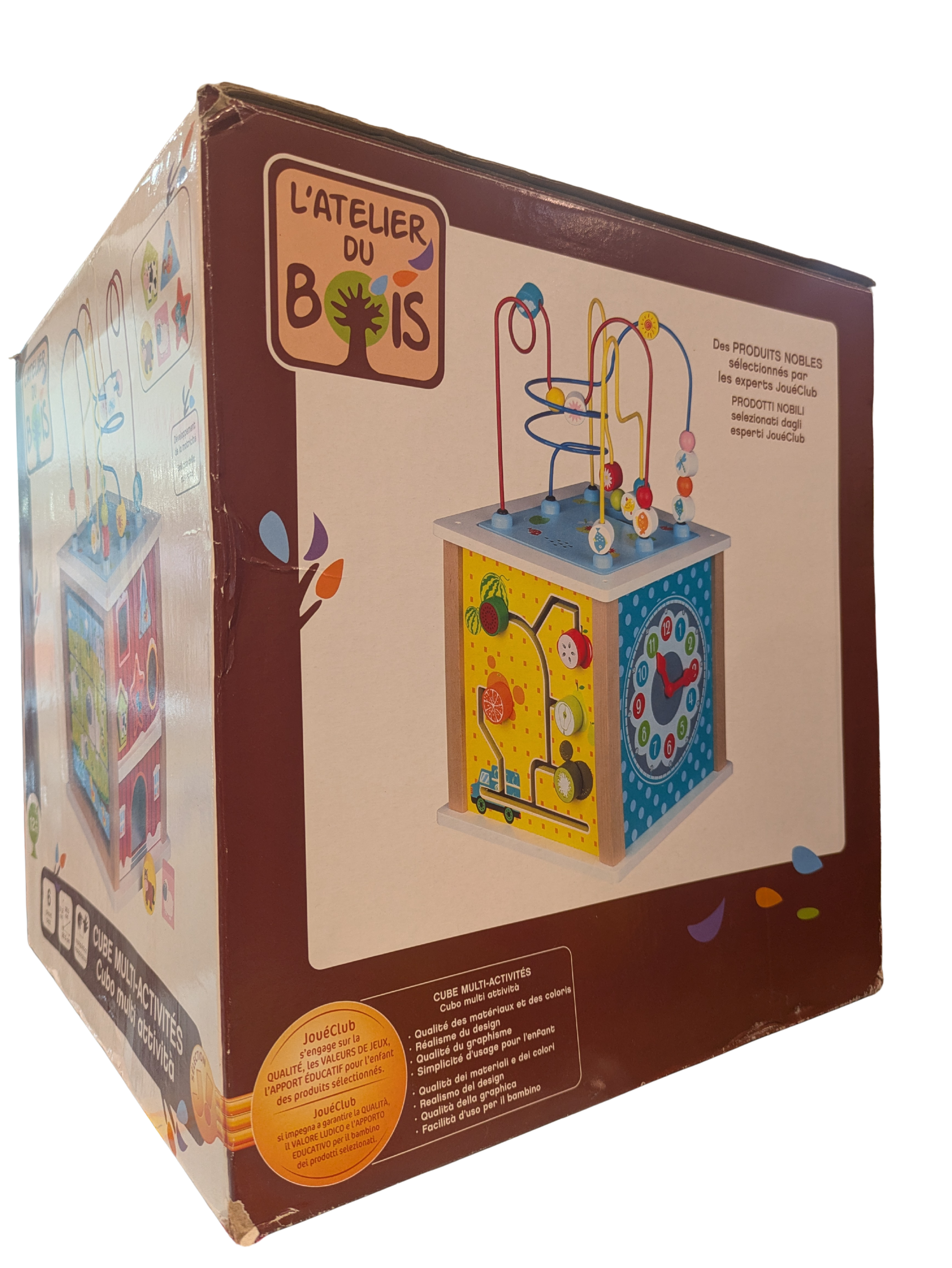 Cube Multi-Activités en Bois – L'Atelier du Bois
