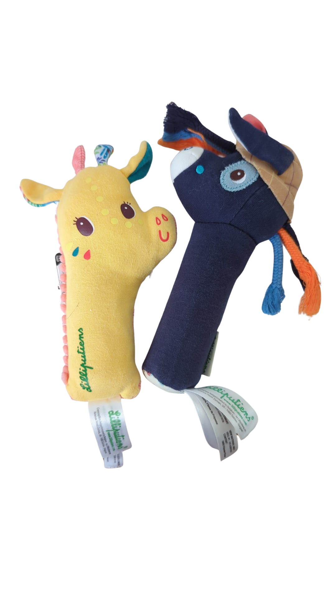 Lot de 2 hochets animaux – Lilliputiens