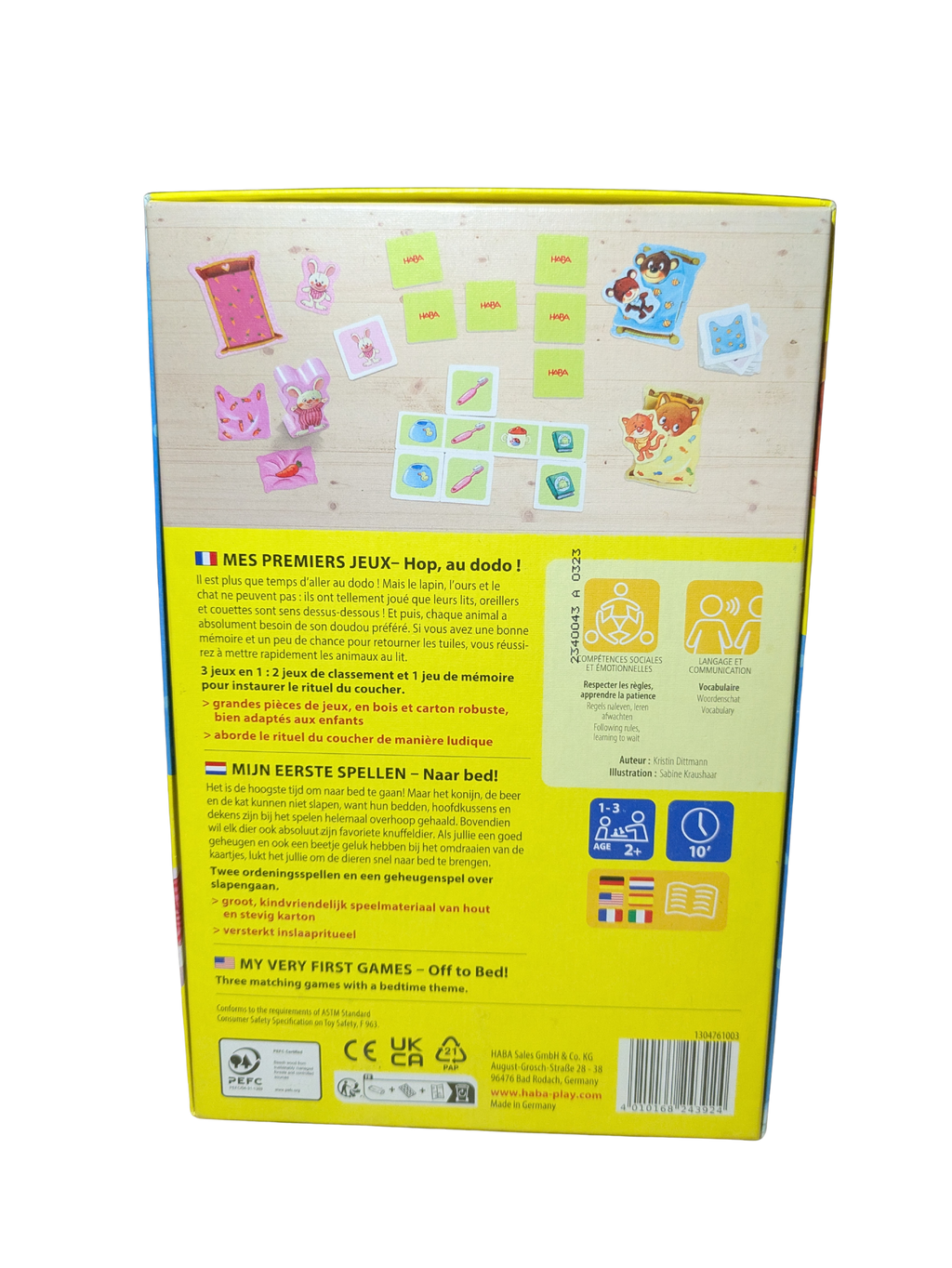 Hop, au Dodo ! Mes Premiers Jeux – HABA