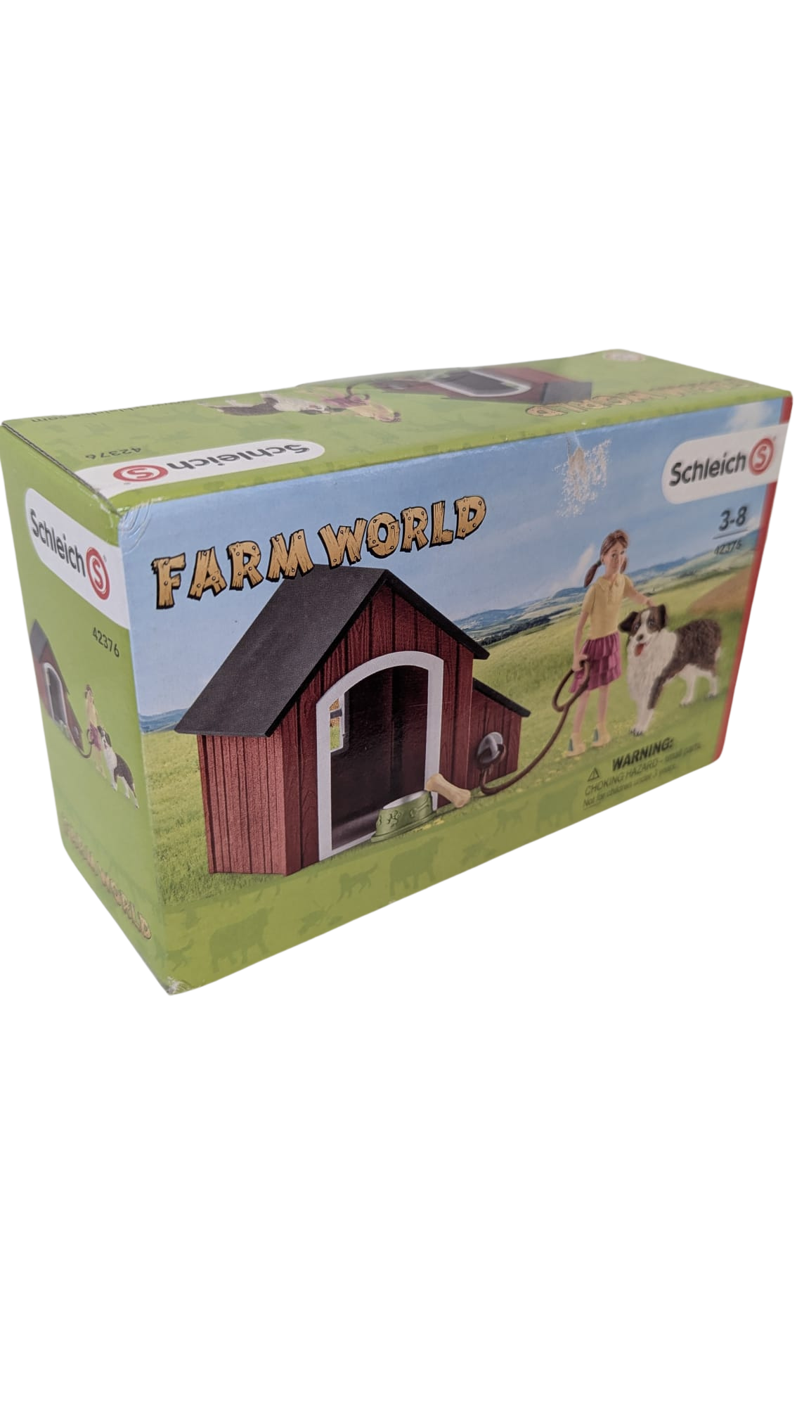 Niche pour chien avec fillette – Schleich Farm World