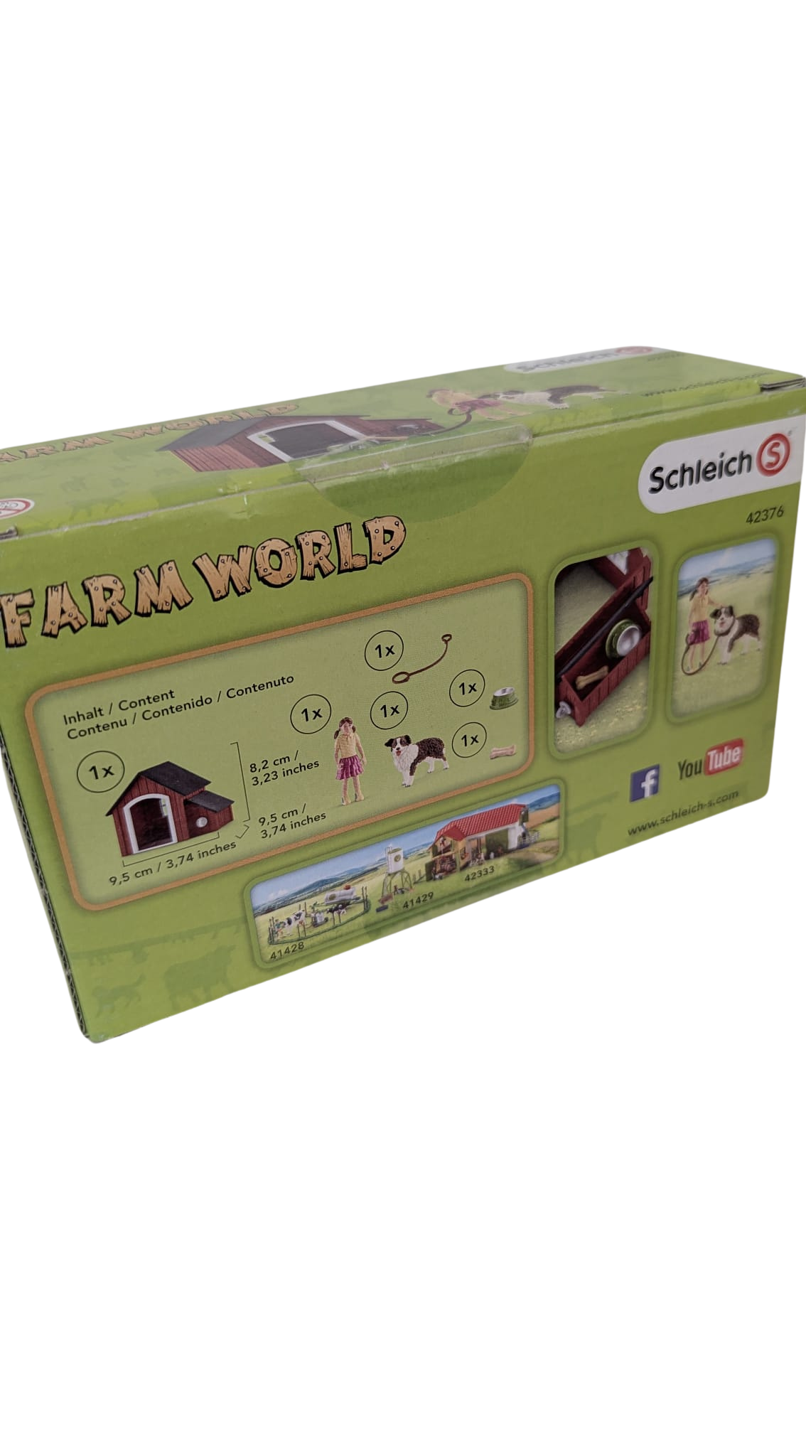 Niche pour chien avec fillette – Schleich Farm World