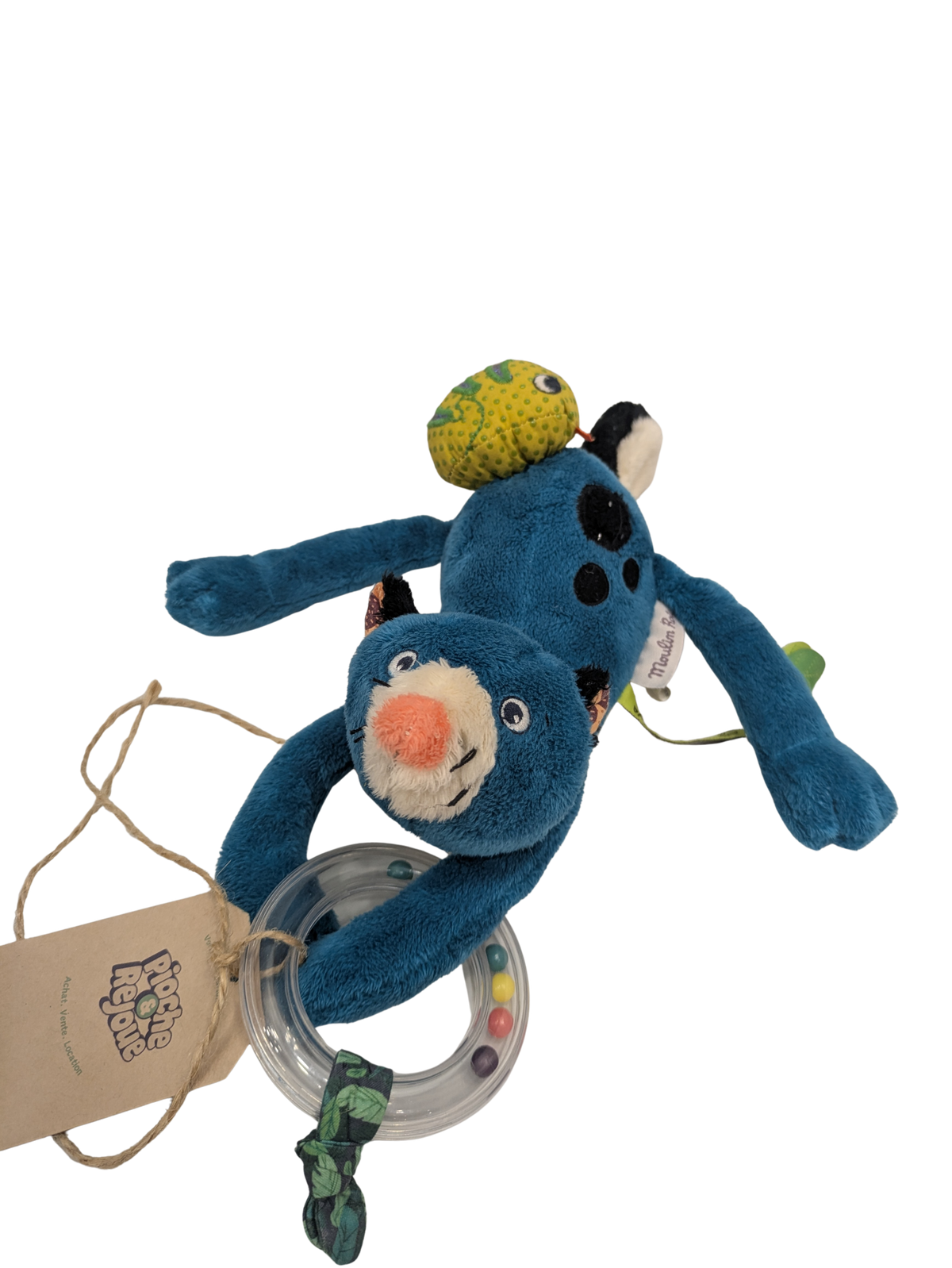 Zimba – Peluche d’activités avec hochet – Moulin Roty