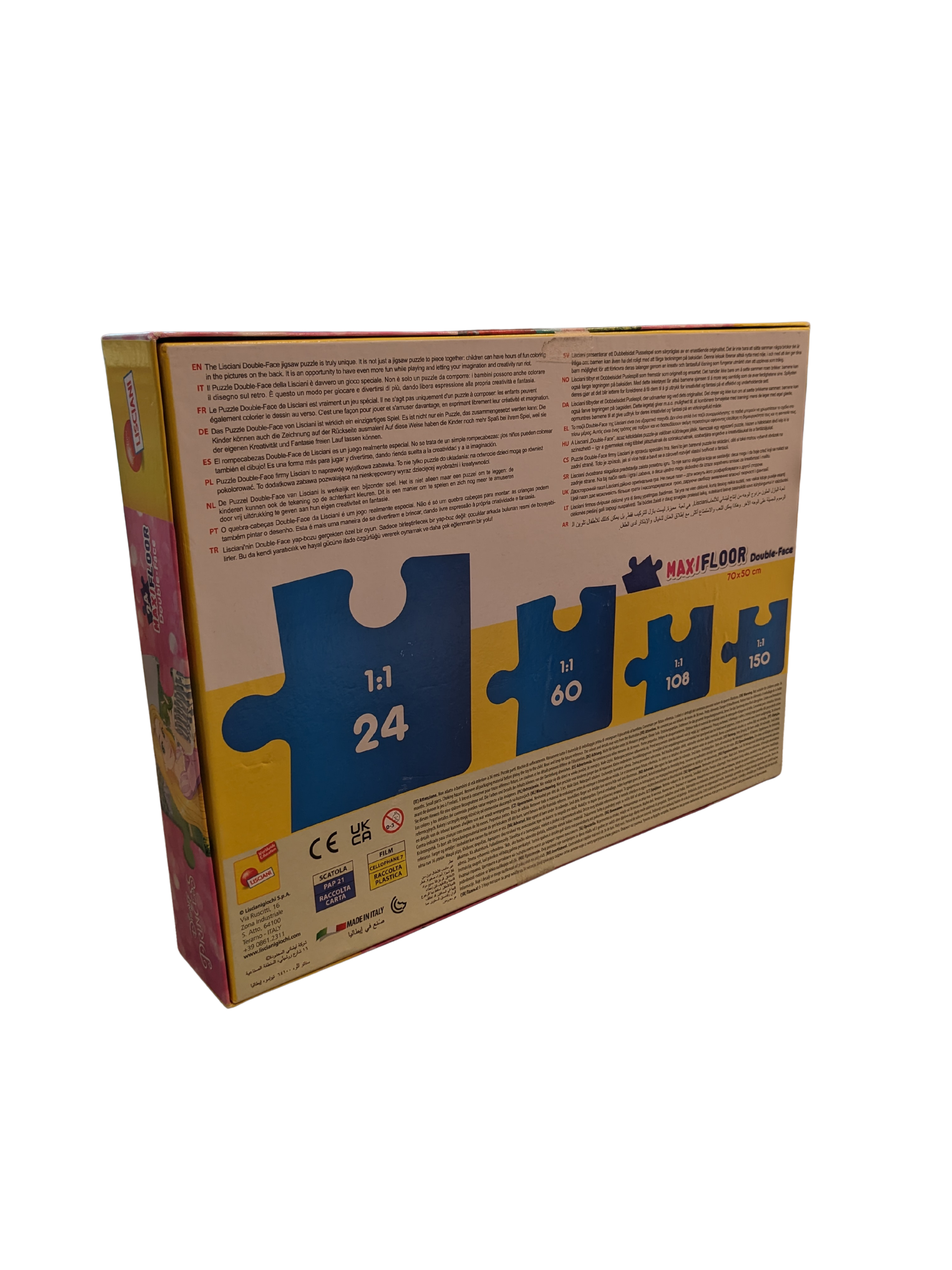 Puzzle Maxi Floor Double Face Disney Princess – Lisciani
