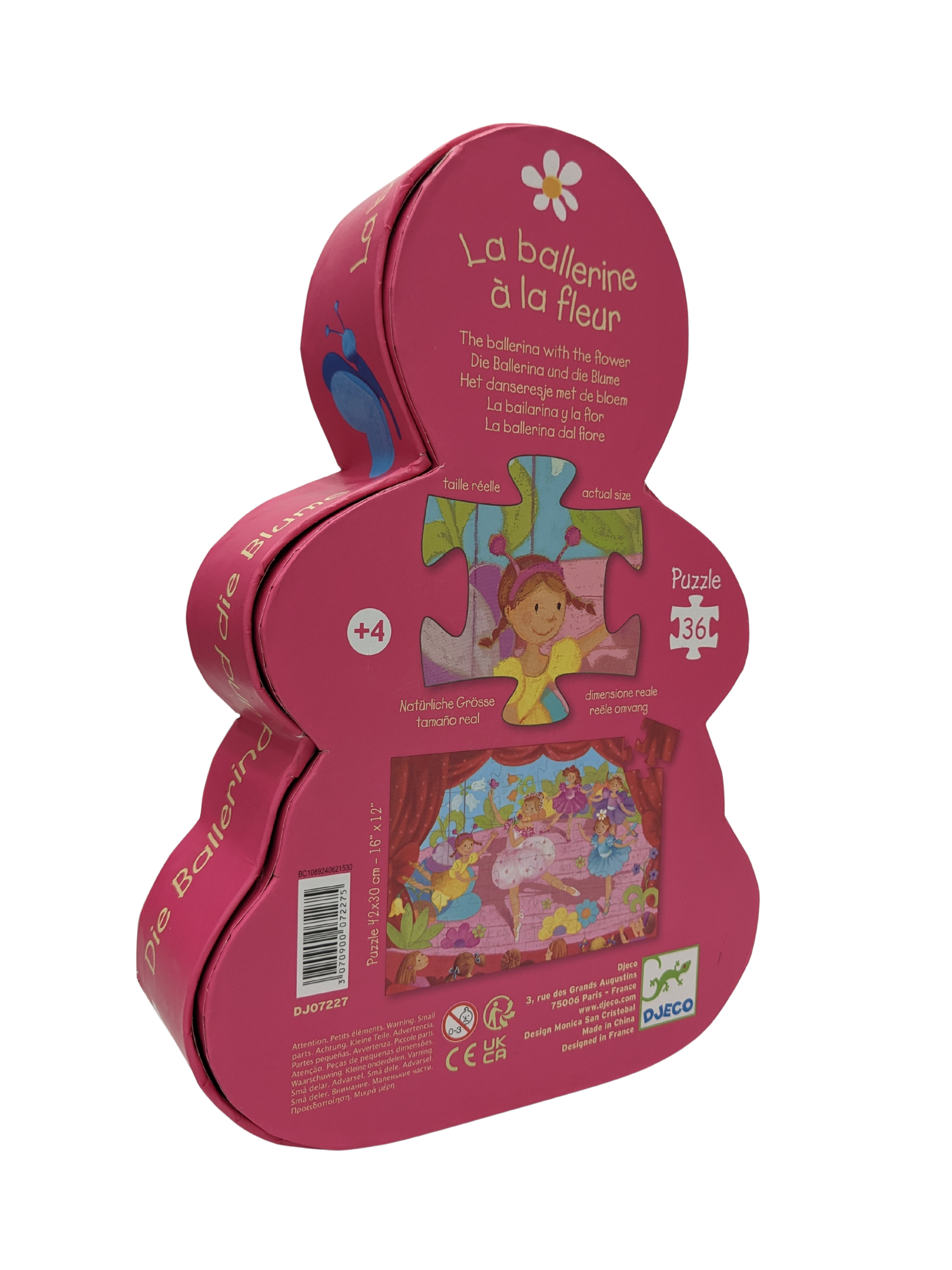 Silhouette puzzle 36 pieces – The Flower Ballerina (Djeco)