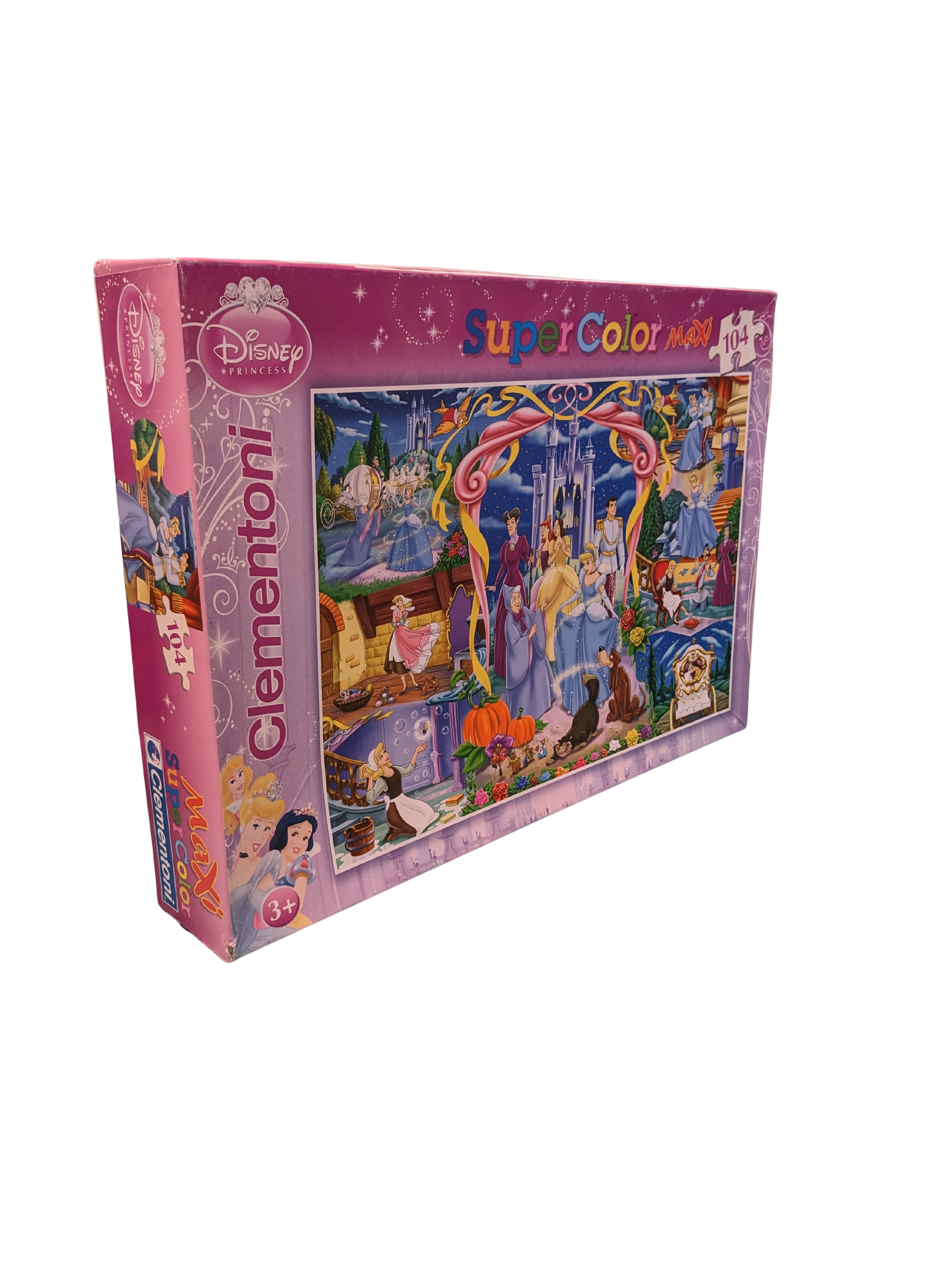 Puzzle 104 pièces Disney Princess SuperColor Maxi – Clementoni
