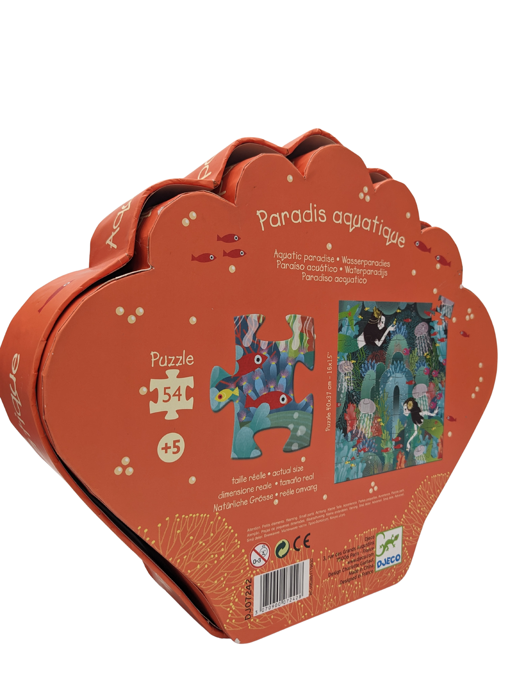 Puzzle silhouette 54 pièces – Paradis Aquatique (Djeco)