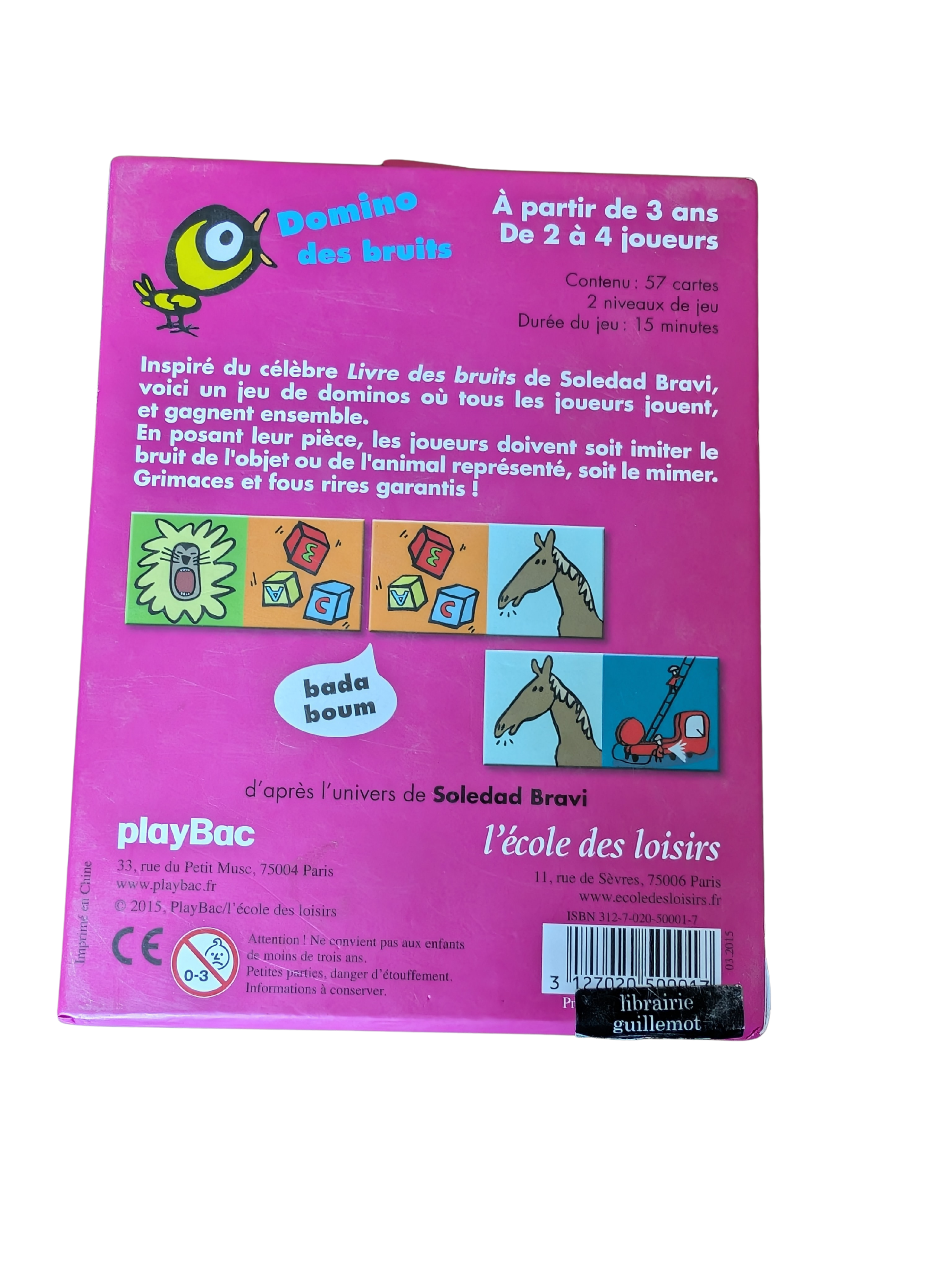 Domino des bruits – L'École des Loisirs