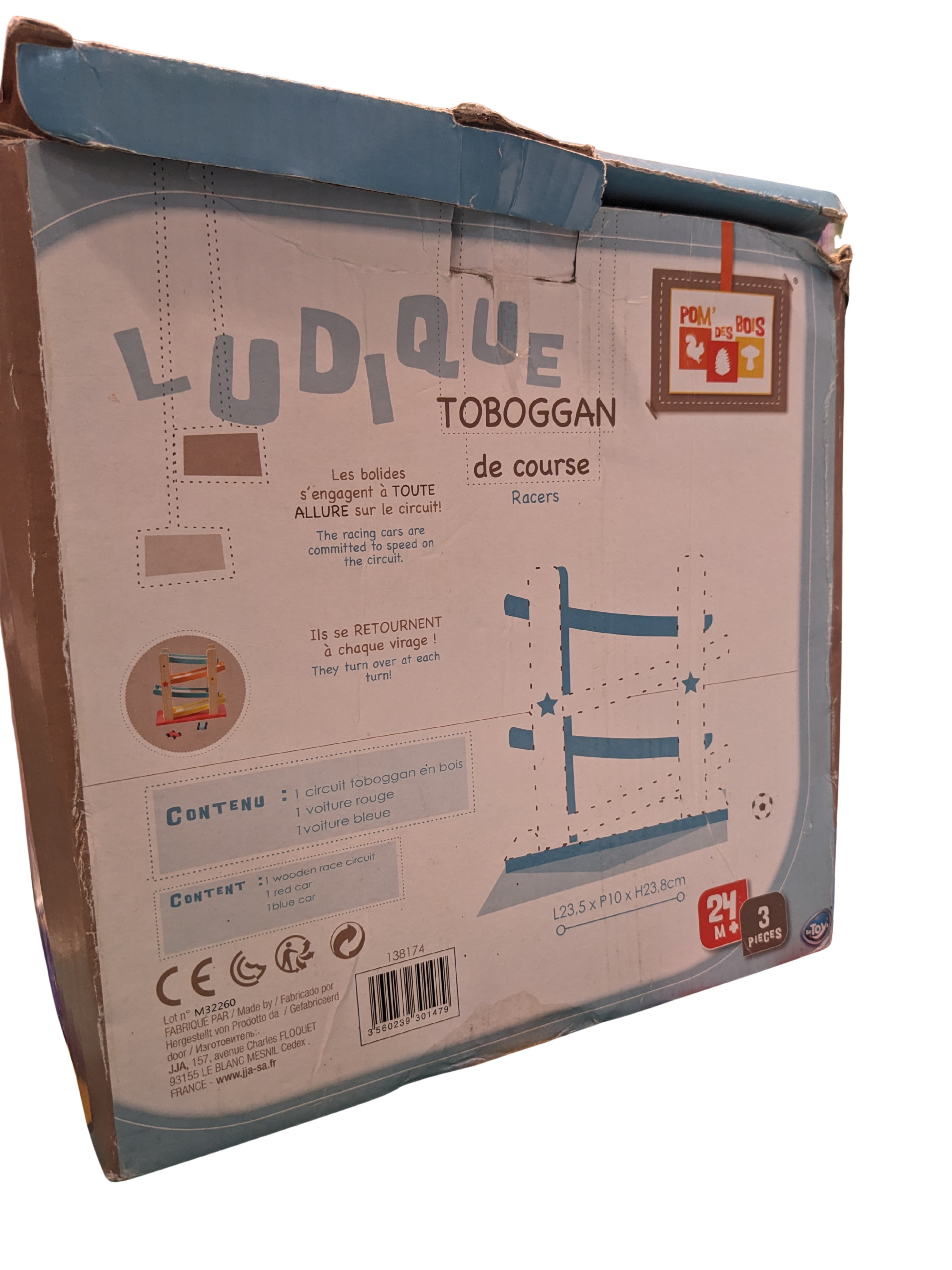 Toboggan de Course en Bois – Pom' des Bois