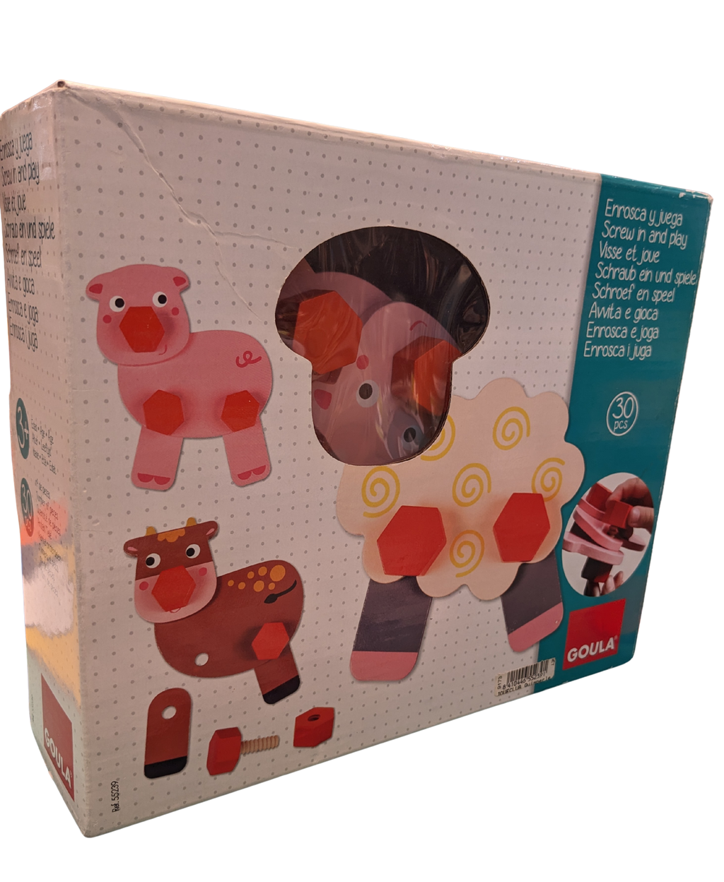 Visse et joue – Animaux de la ferme (Goula)