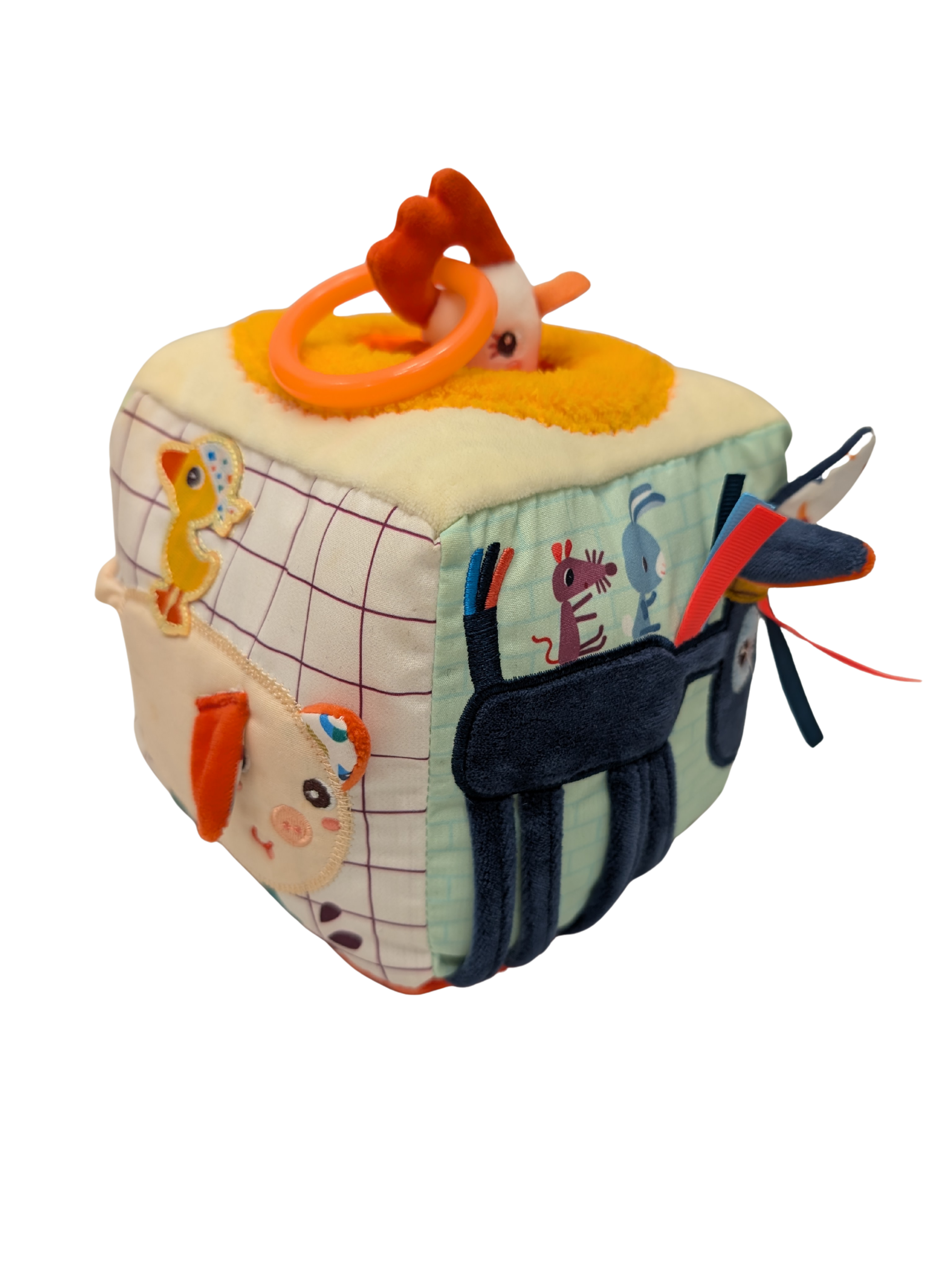 Cube sonore d'activités Ferme beige – Lilliputiens