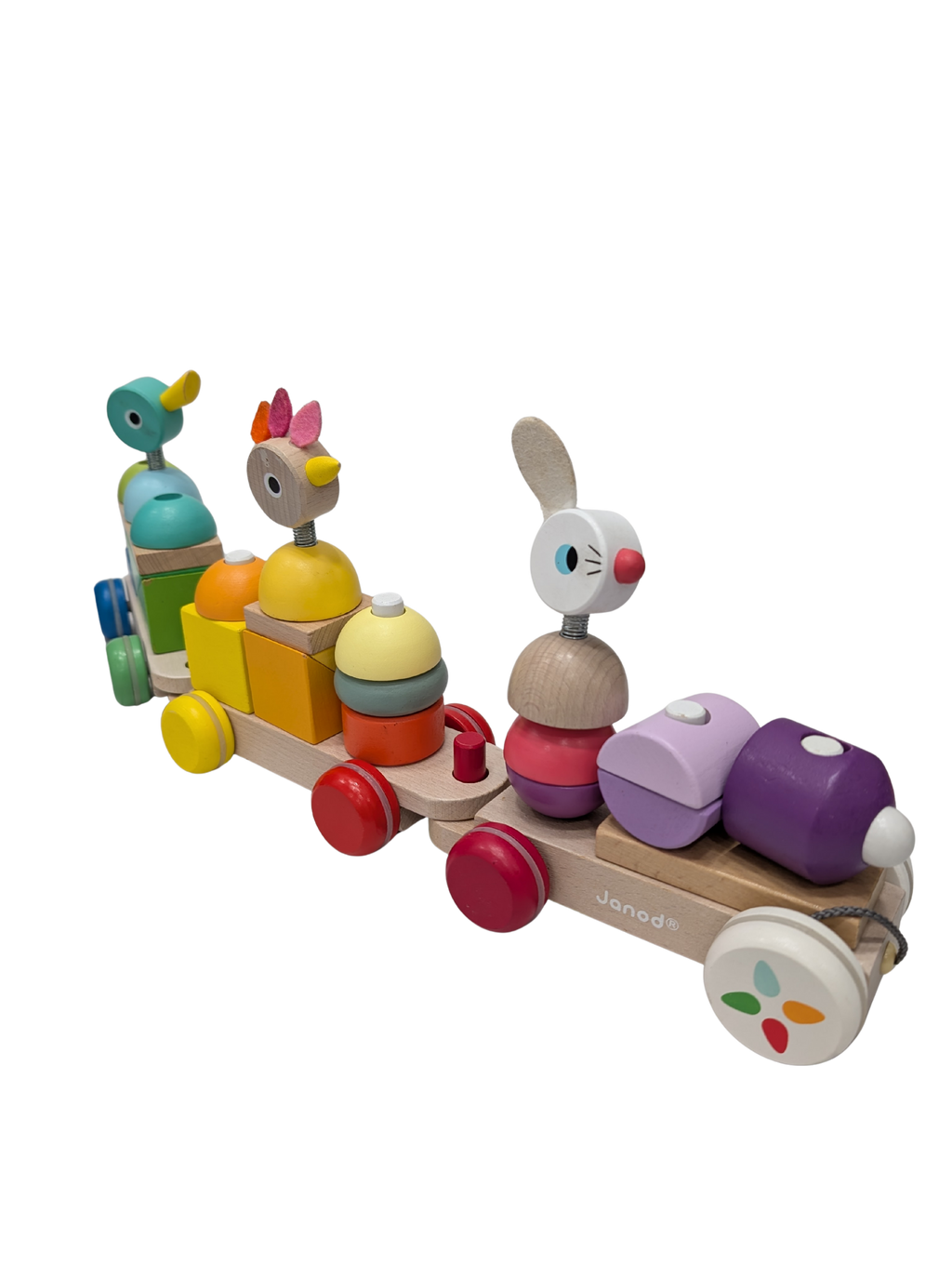 Stackable Wooden Train – Janod