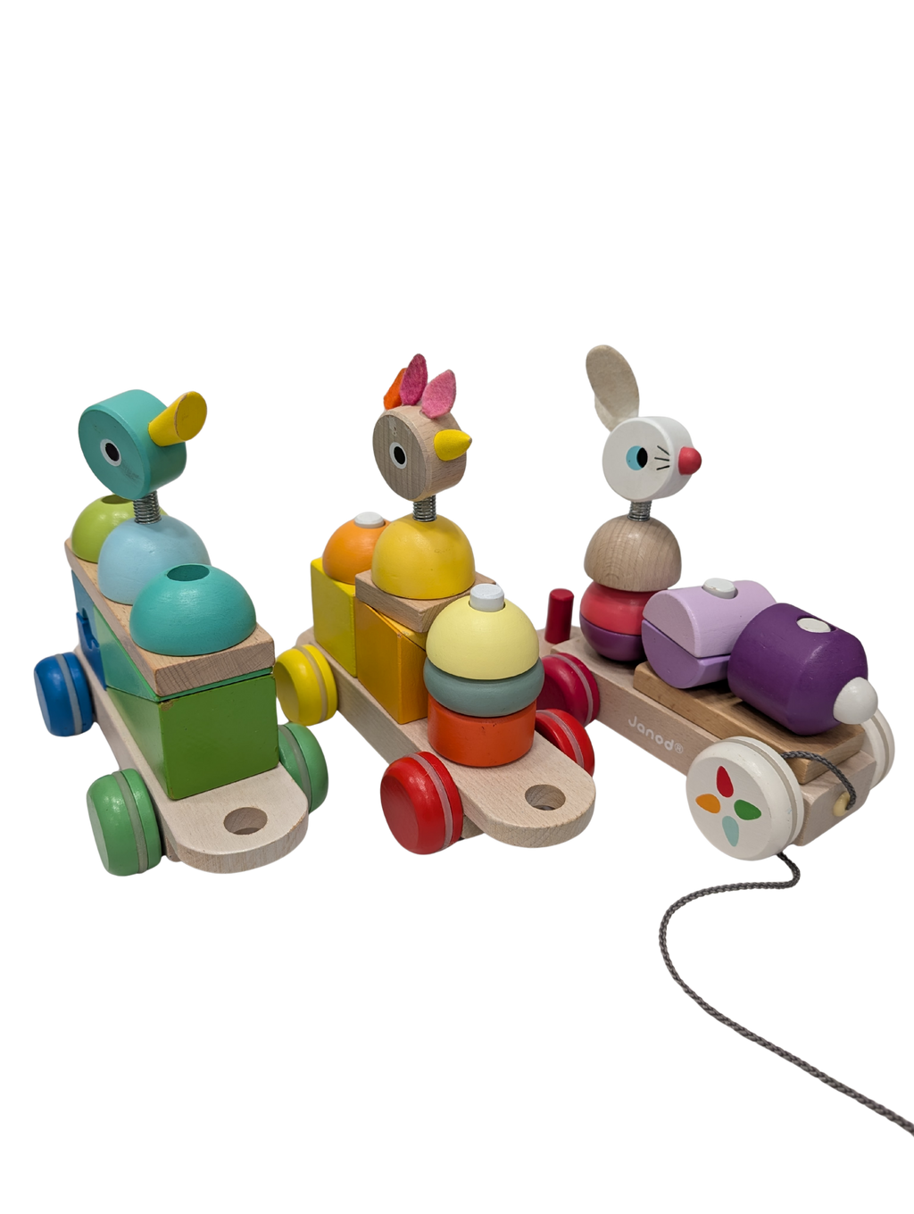 Stackable Wooden Train – Janod