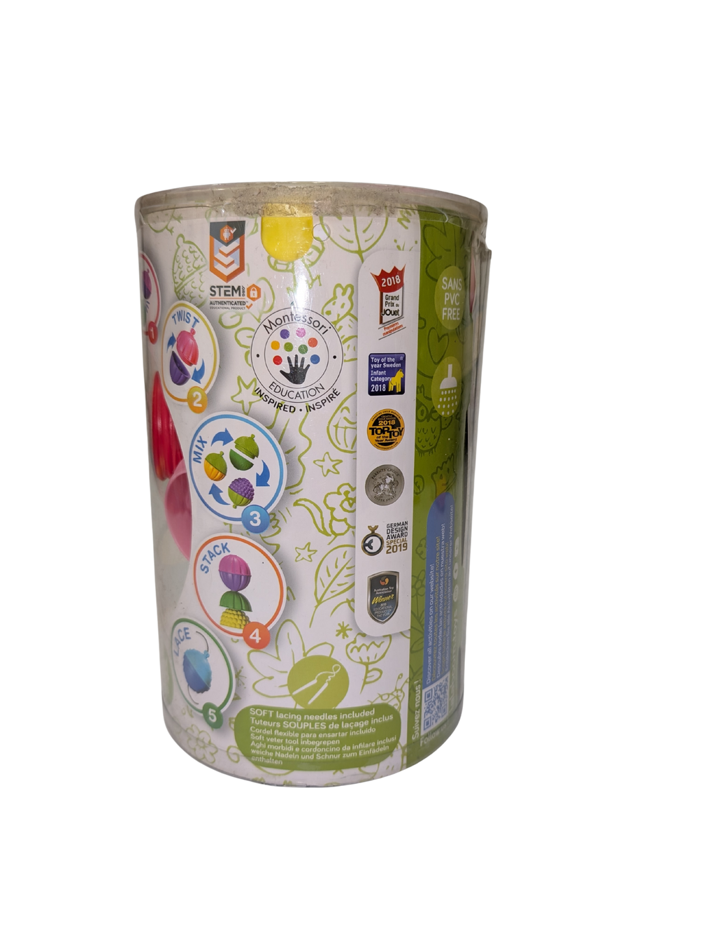 Lalaboom – Perles éducatives Snap Beads 24 pièces