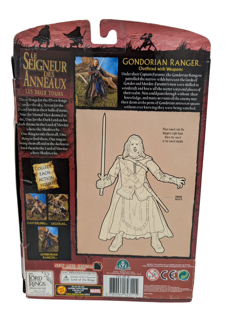 Figurine Gondorian Ranger – Toy Biz