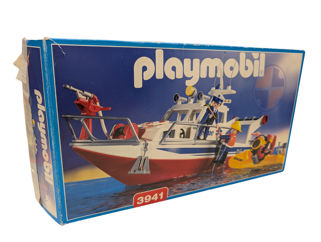 Playmobil 3941 – Bateau de secours / Vedette de sauvetage – Vintage