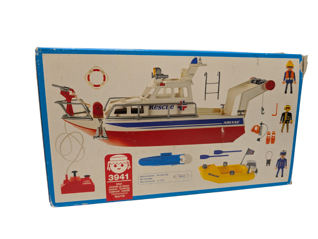 Playmobil 3941 – Bateau de secours / Vedette de sauvetage – Vintage