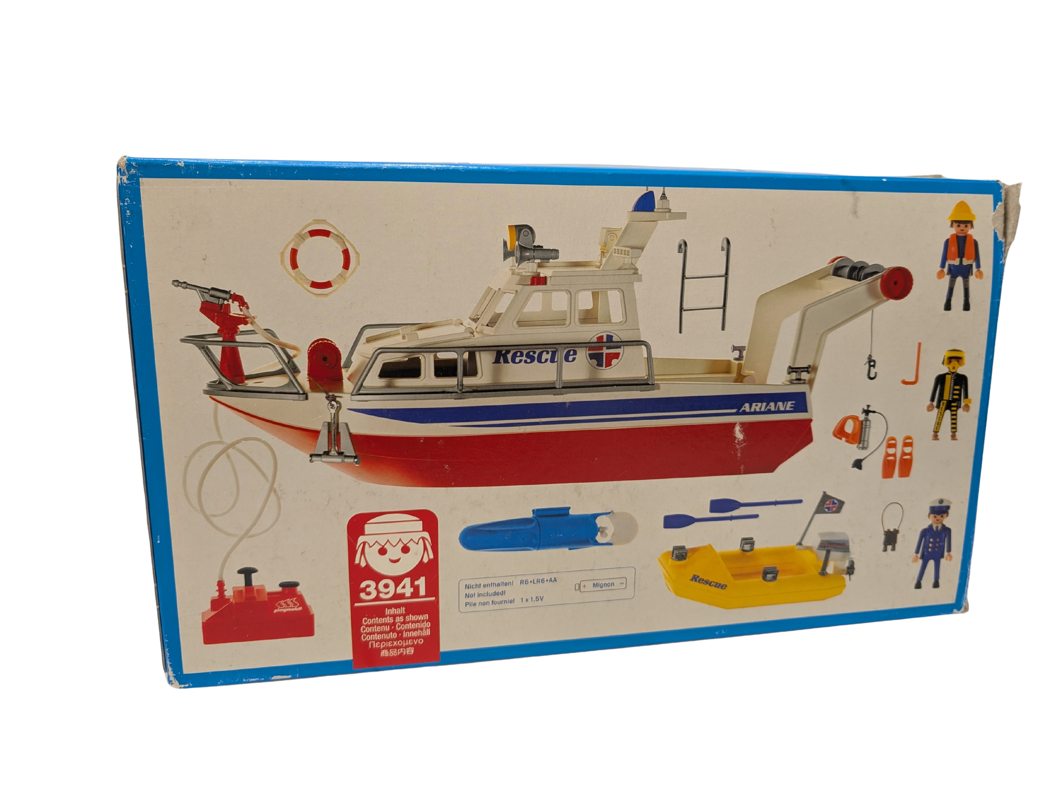Playmobil 3941 – Bateau de secours / Vedette de sauvetage – Vintage
