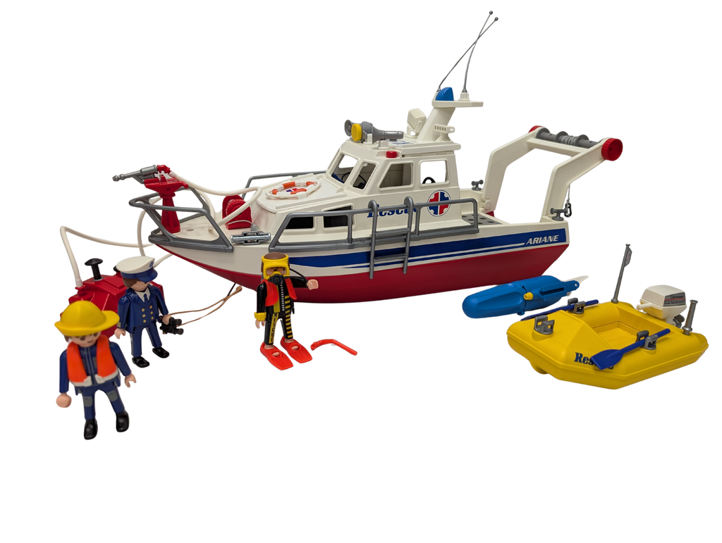 Playmobil 3941 – Bateau de secours / Vedette de sauvetage – Vintage