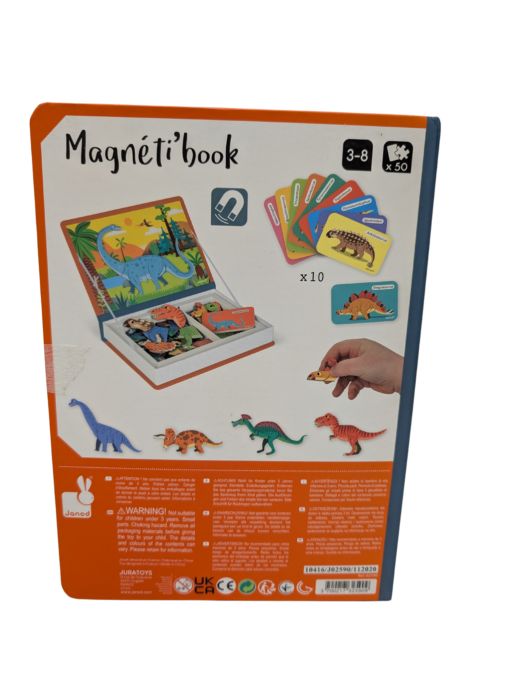 Janod Magnéti'book Dinosaures – 40 magnets