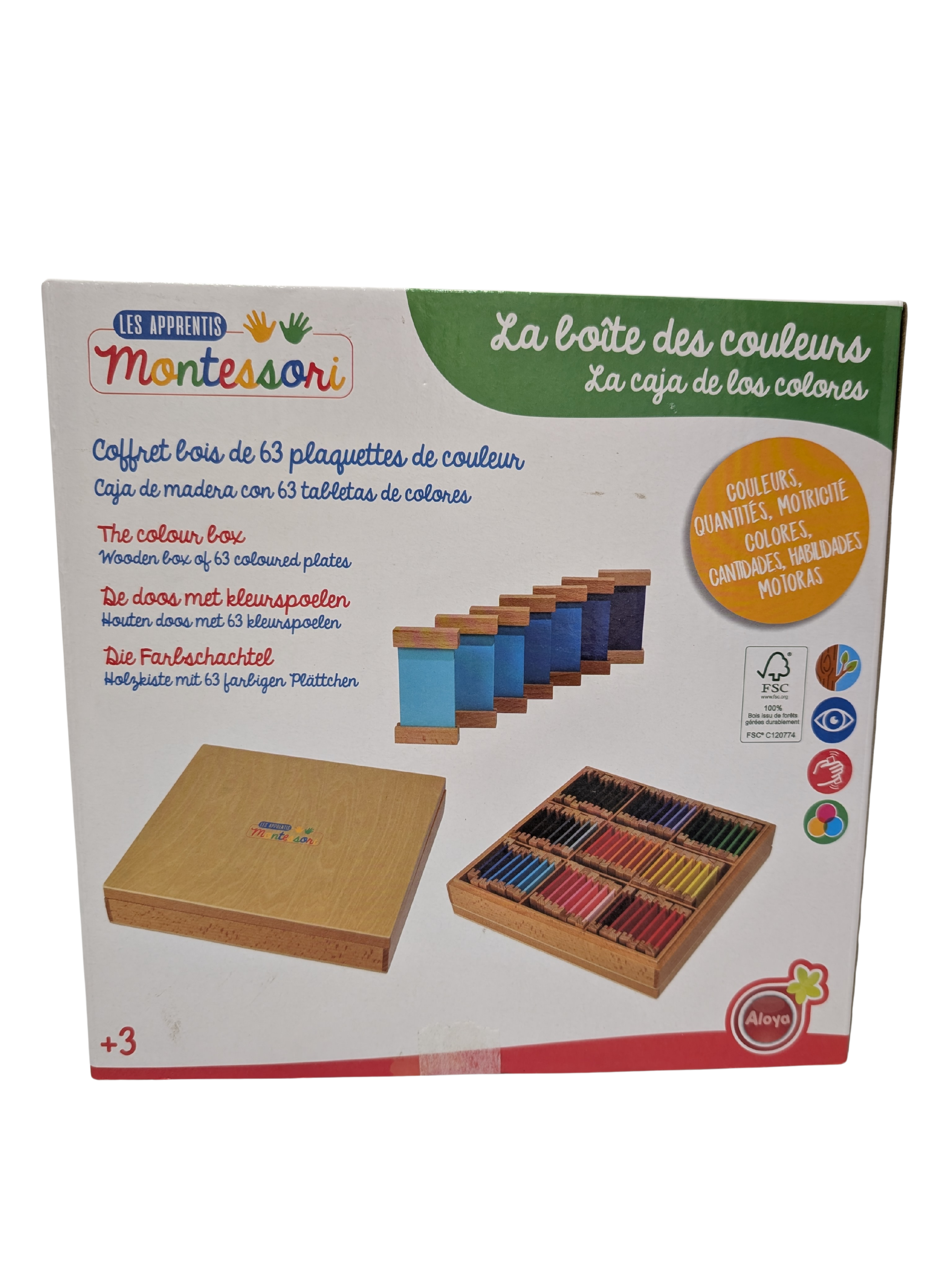 Les Apprentis Montessori – La Boîte des Couleurs – Aloya