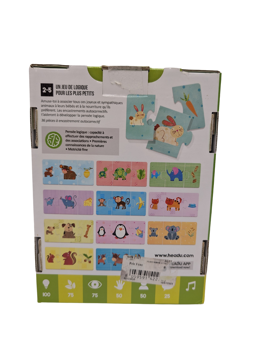 Headu – Maman à table ! – Jeu éducatif logique animaux