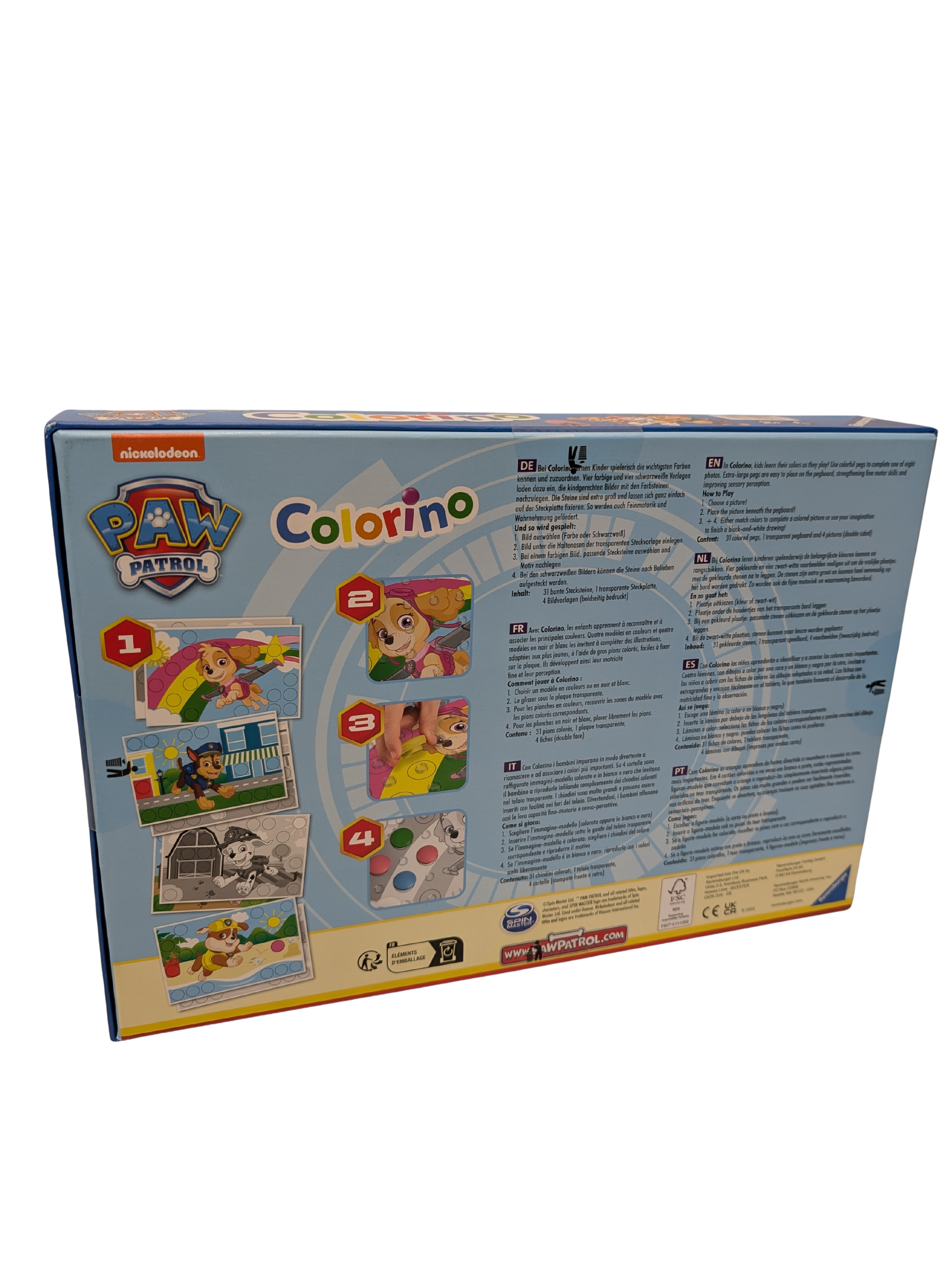 Ravensburger Colorino Pat’Patrouille – Jeu mosaïque couleurs