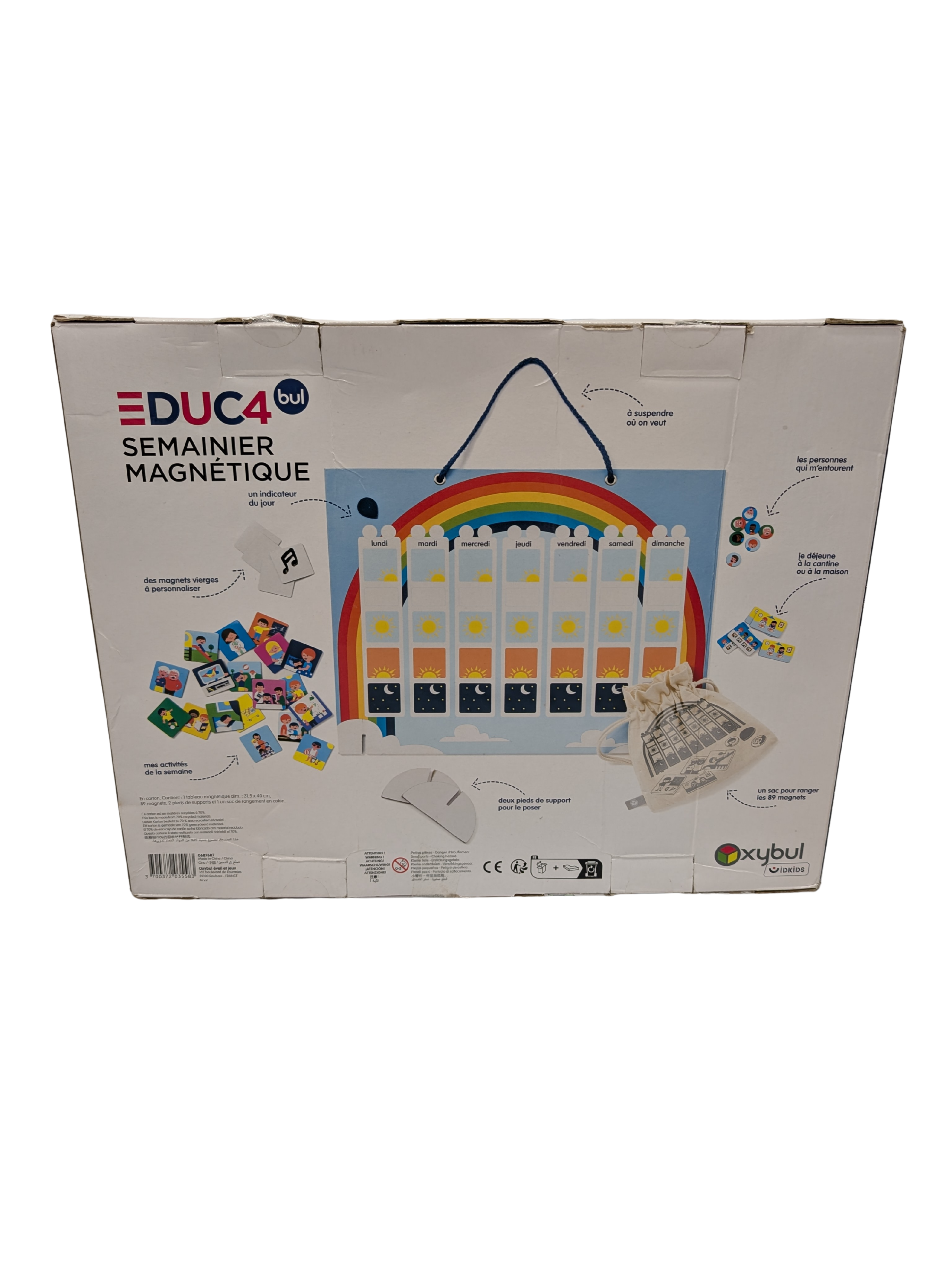 Educabul – Semainier Magnétique – 89 magnets