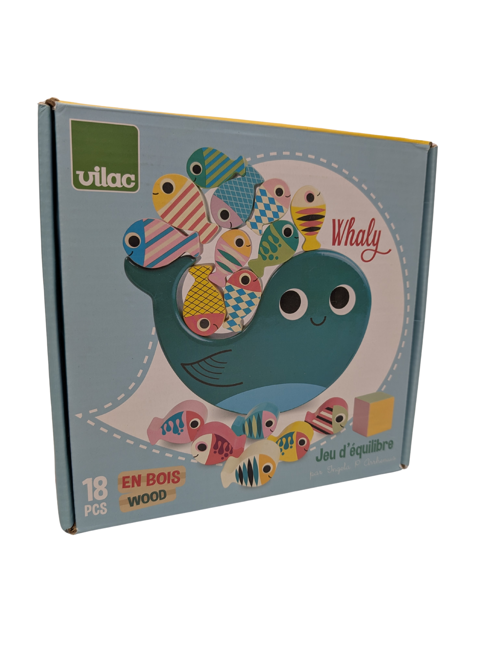 Vilac Whaly – Jeu d’équilibre en bois – 18 pièces