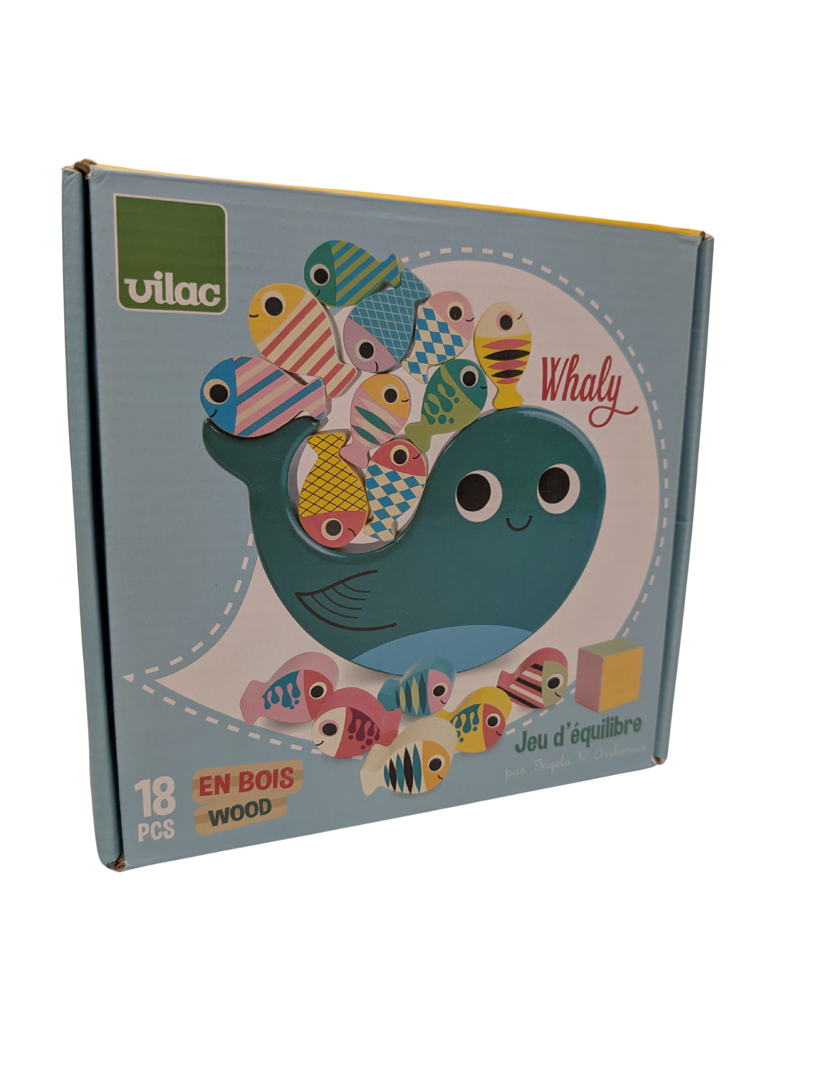 Vilac Whaly – Jeu d’équilibre en bois – 18 pièces