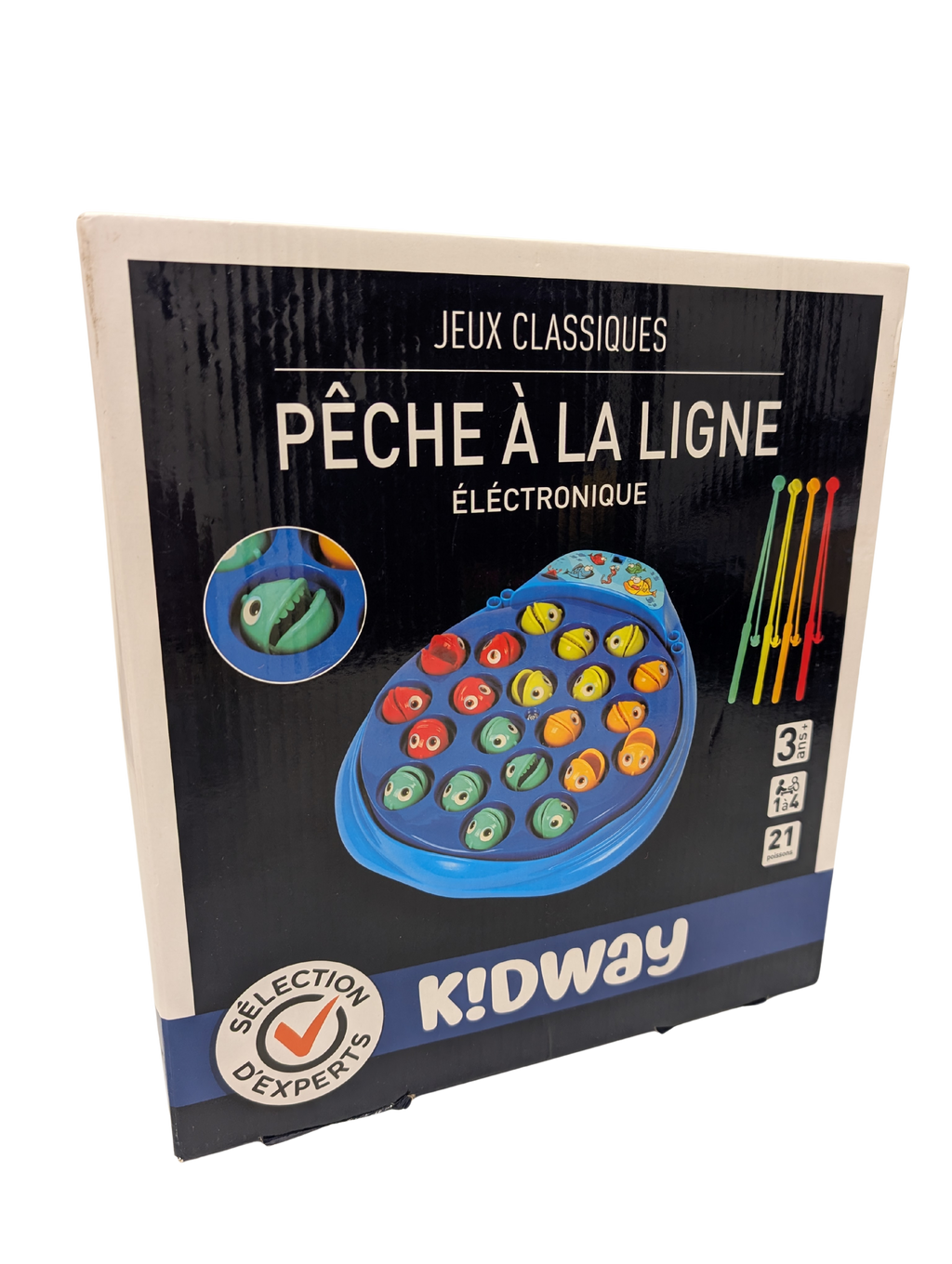 Jeu de pêche à la ligne électronique Kidway – 21 poissons