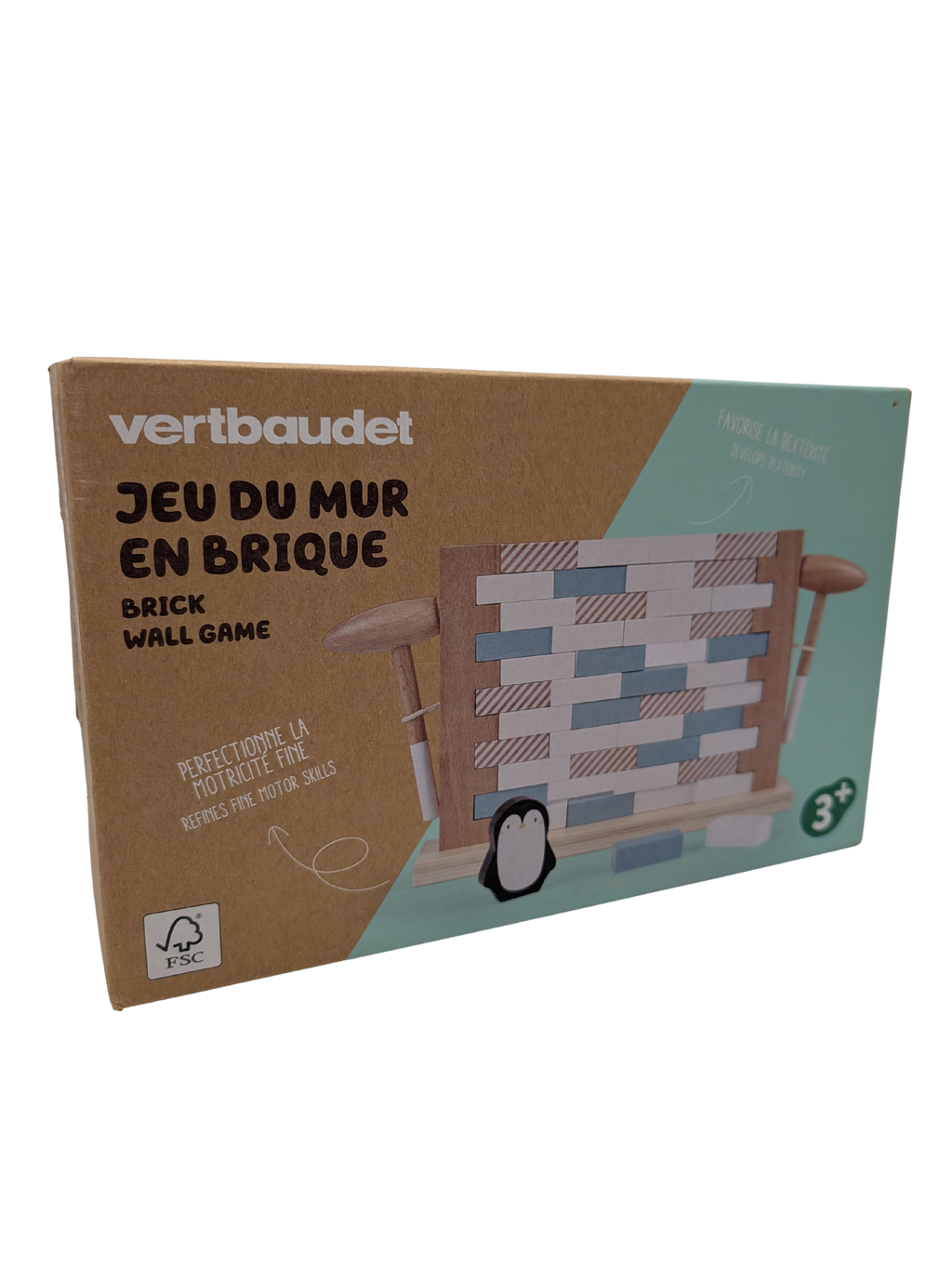 Vertbaudet – Jeu du mur en brique en bois – Brick Wall Game