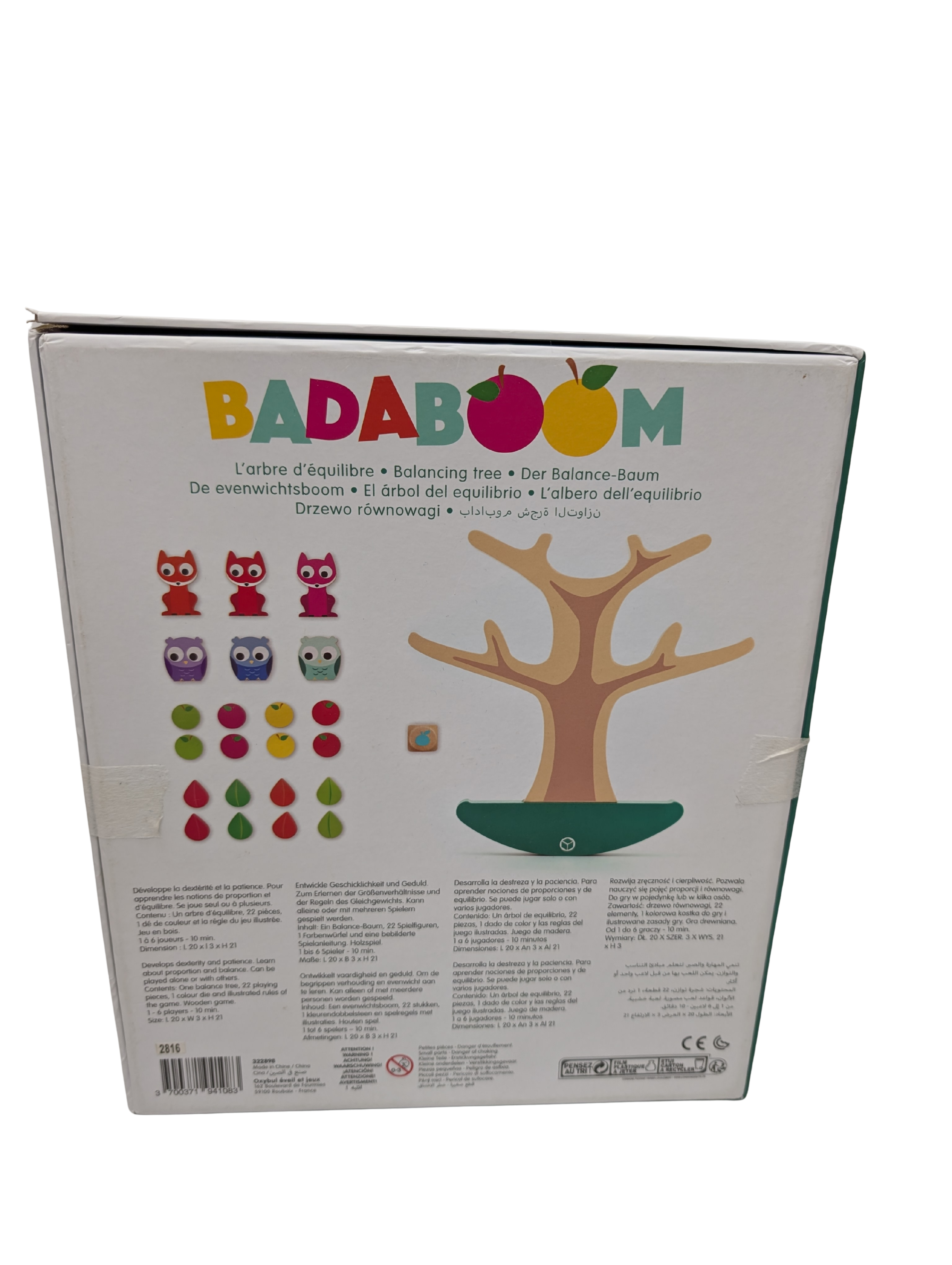 Oxybul Badaboom – L’arbre d’équilibre – Jeu en bois