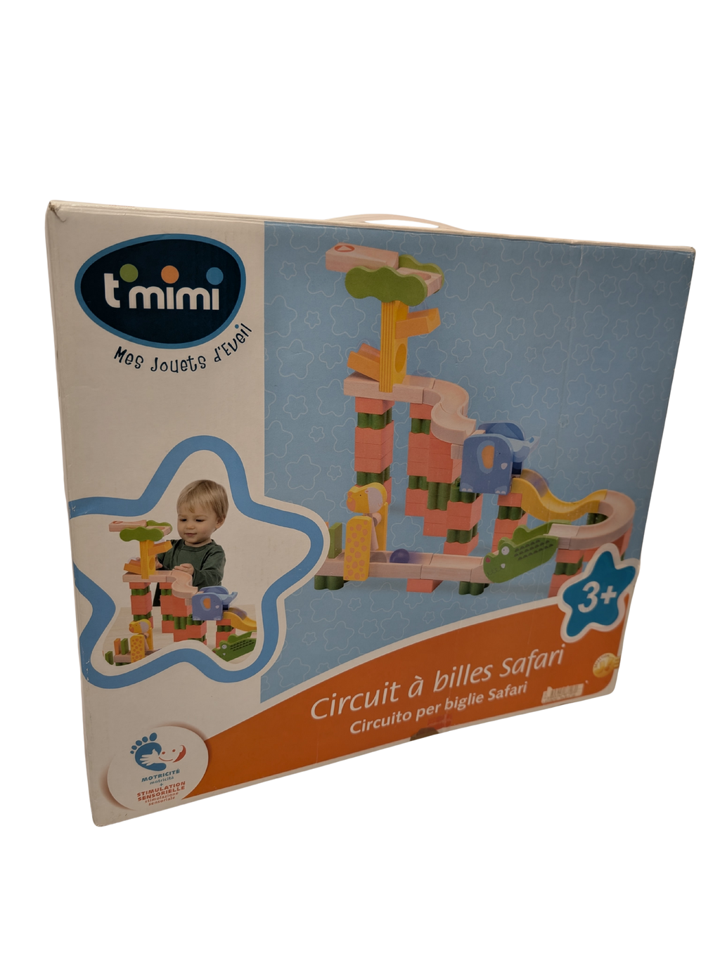 T’Mimi – Circuit à billes Safari en bois