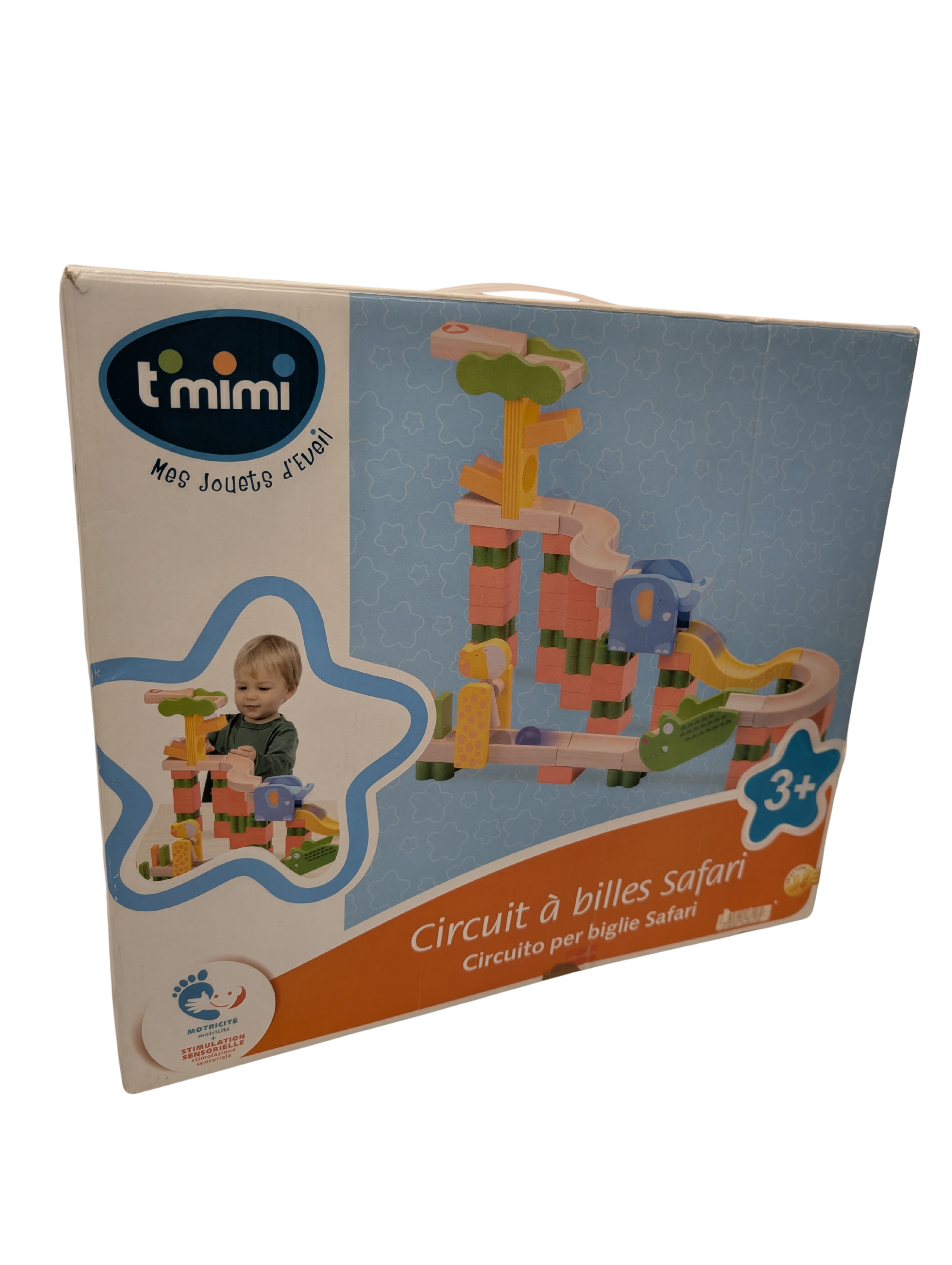 T’Mimi – Circuit à billes Safari en bois