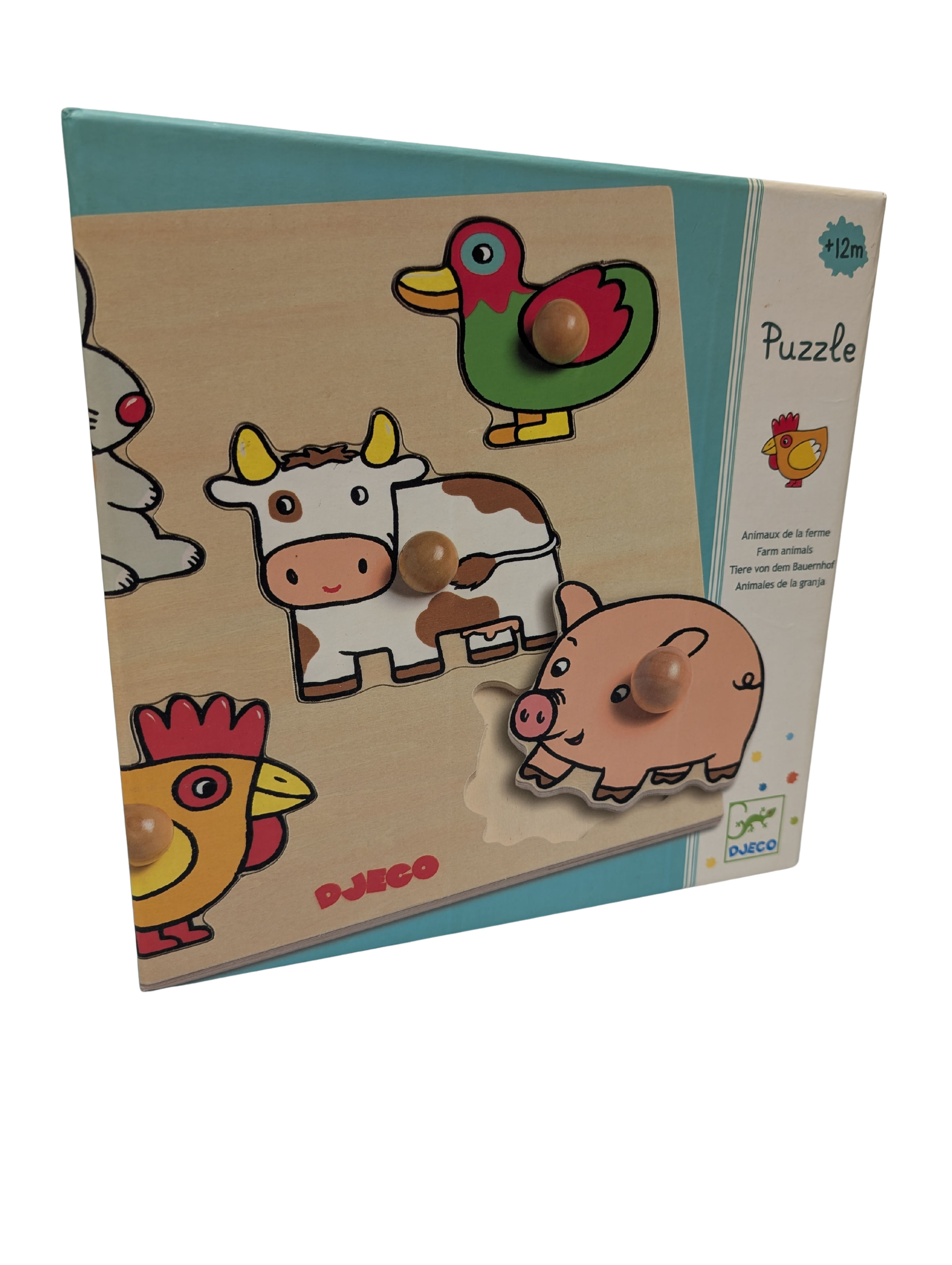 Puzzle en bois animaux de la ferme – Djeco