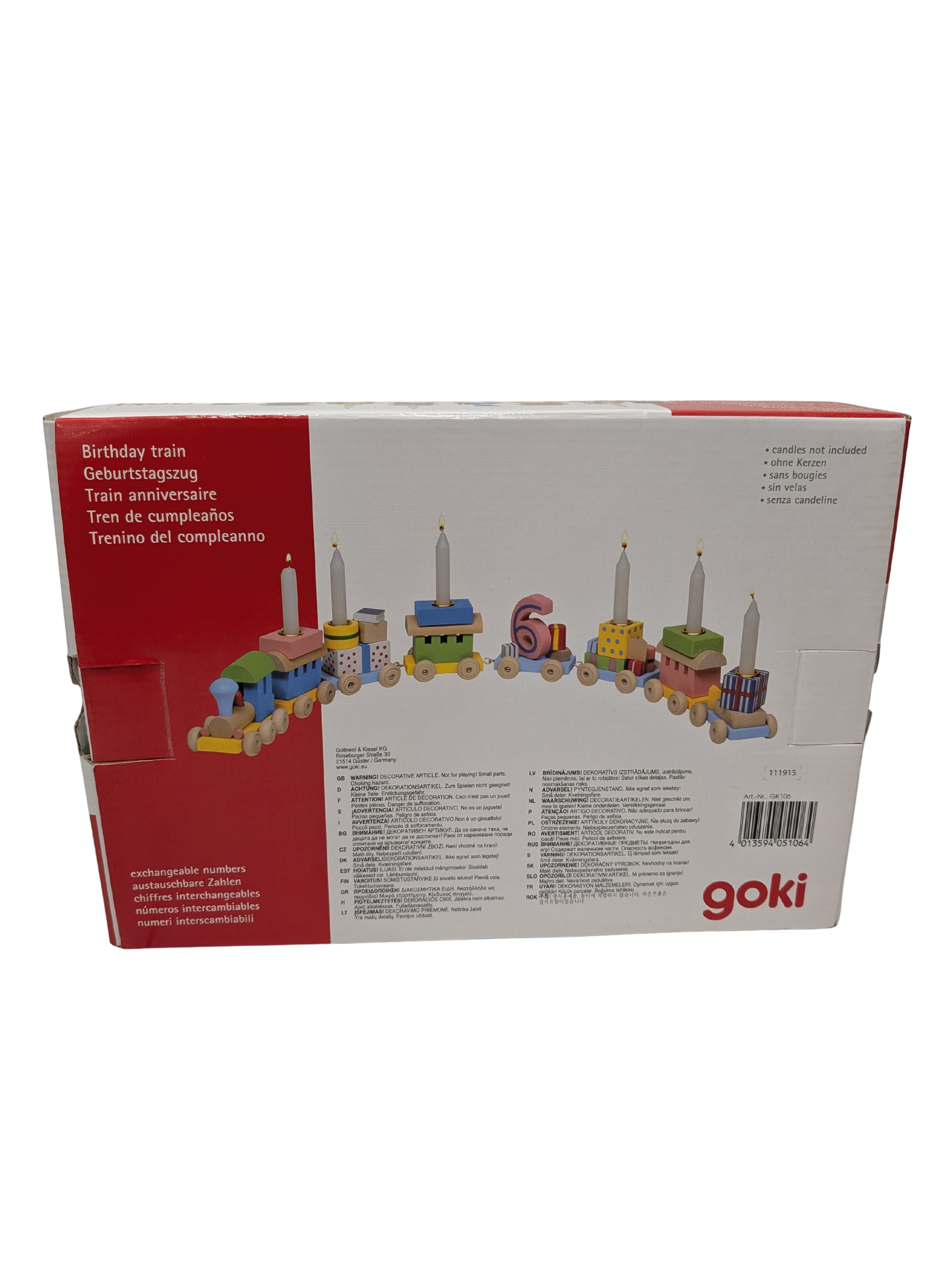 Train d'Anniversaire en Bois – Goki