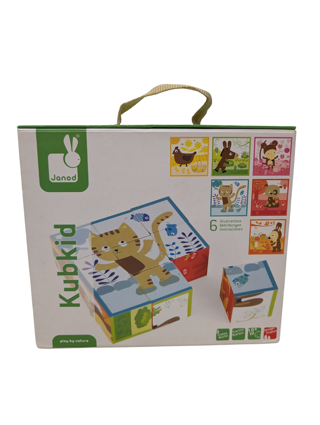Kubkid Cubes Puzzle en Bois – Janod