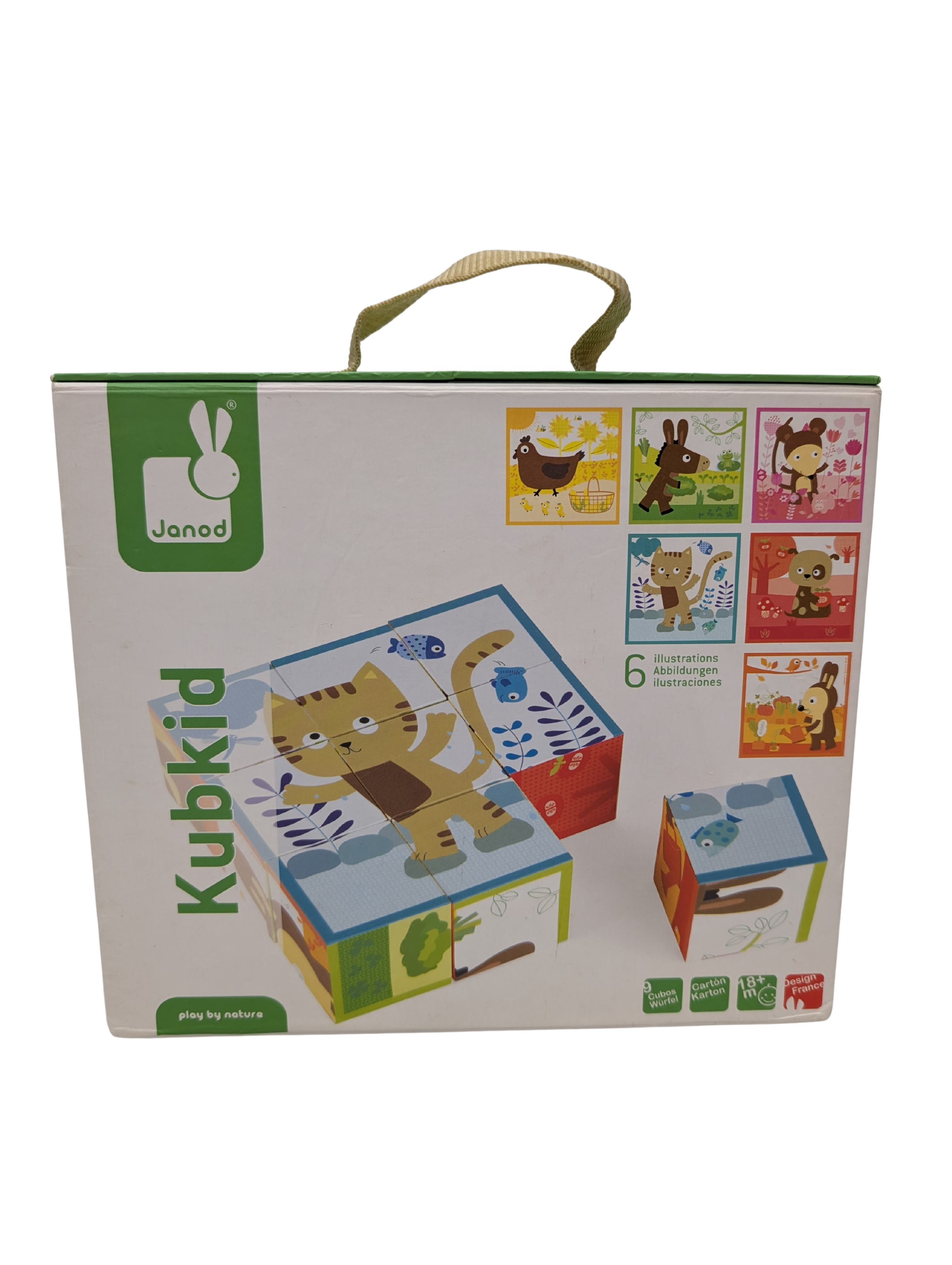 Kubkid Cubes Puzzle en Bois – Janod