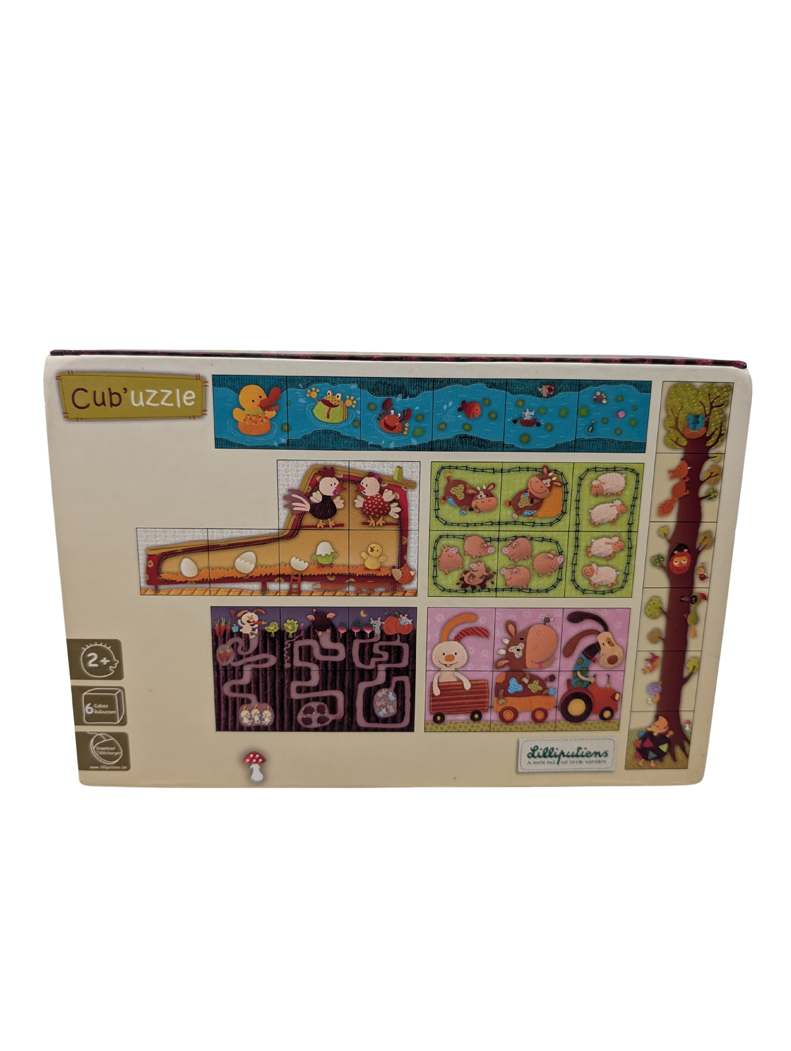 Cub'Uzzle Puzzle Cube de la Ferme – Liliputiens