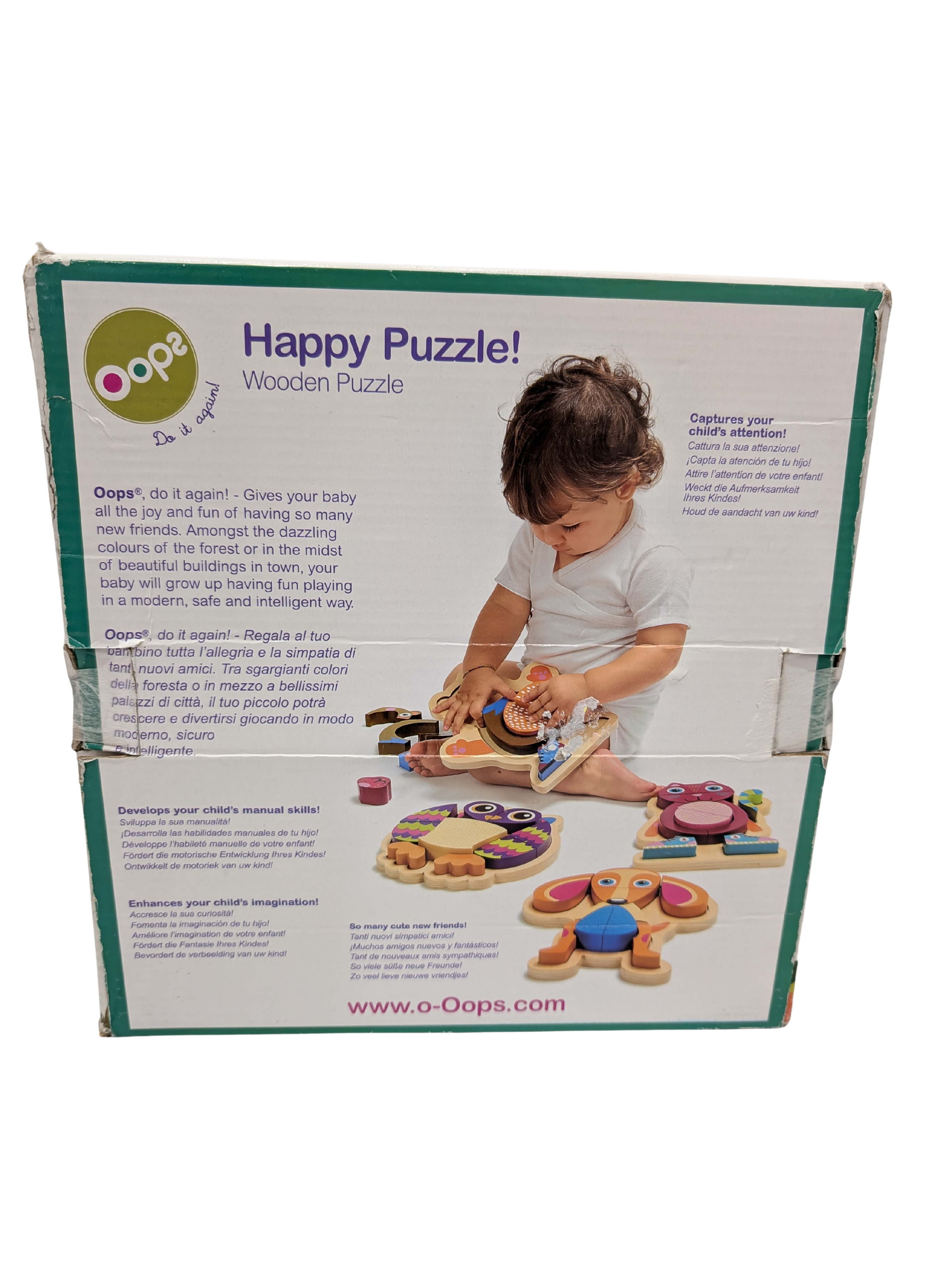 Happy Puzzle Hibou en Bois 9 Pièces – Oops