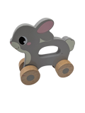 Lapin à Roulettes en Bois – Jouet À Pousser Bébé