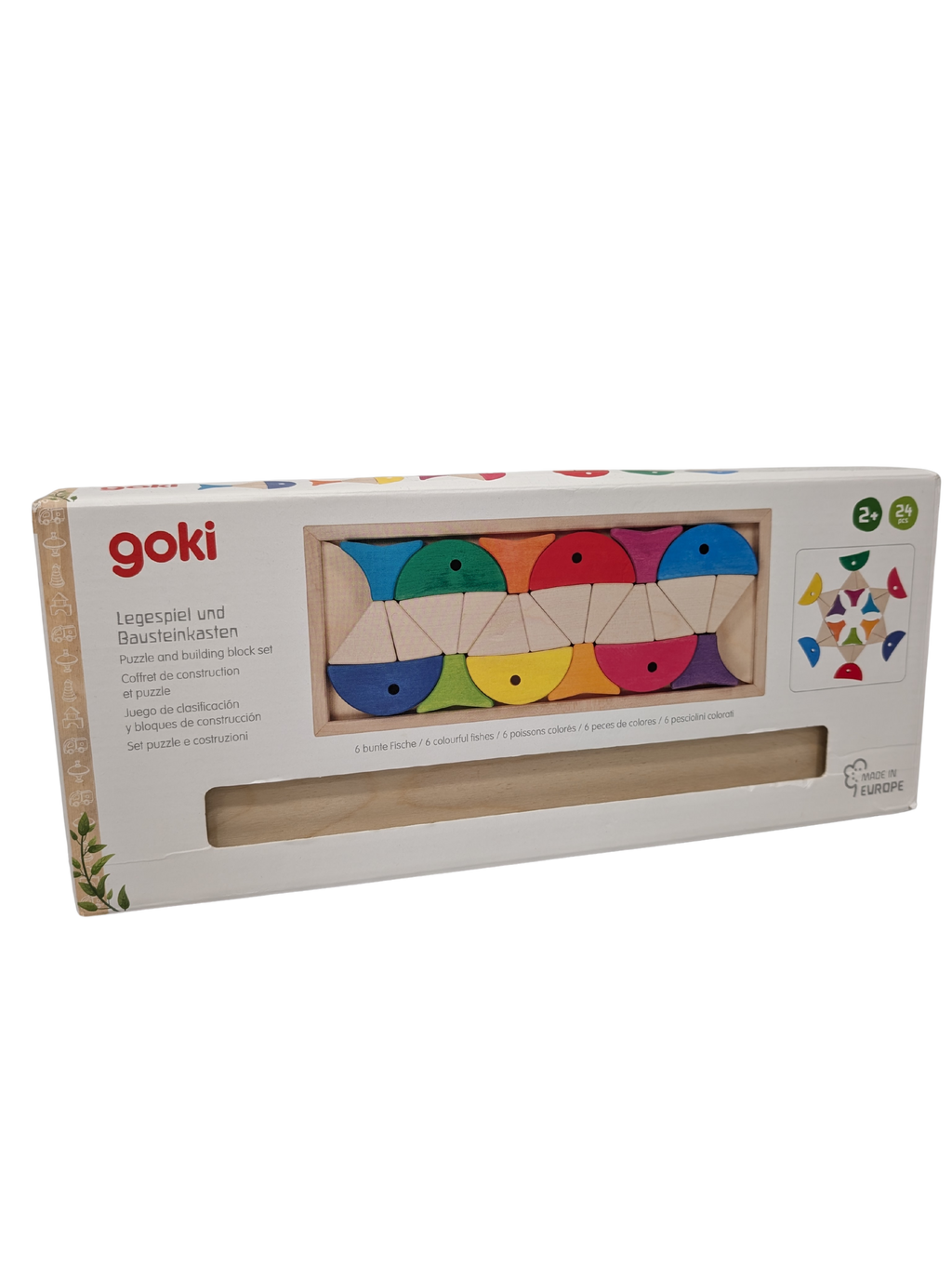 Puzzle et Construction Poissons en Bois – Goki