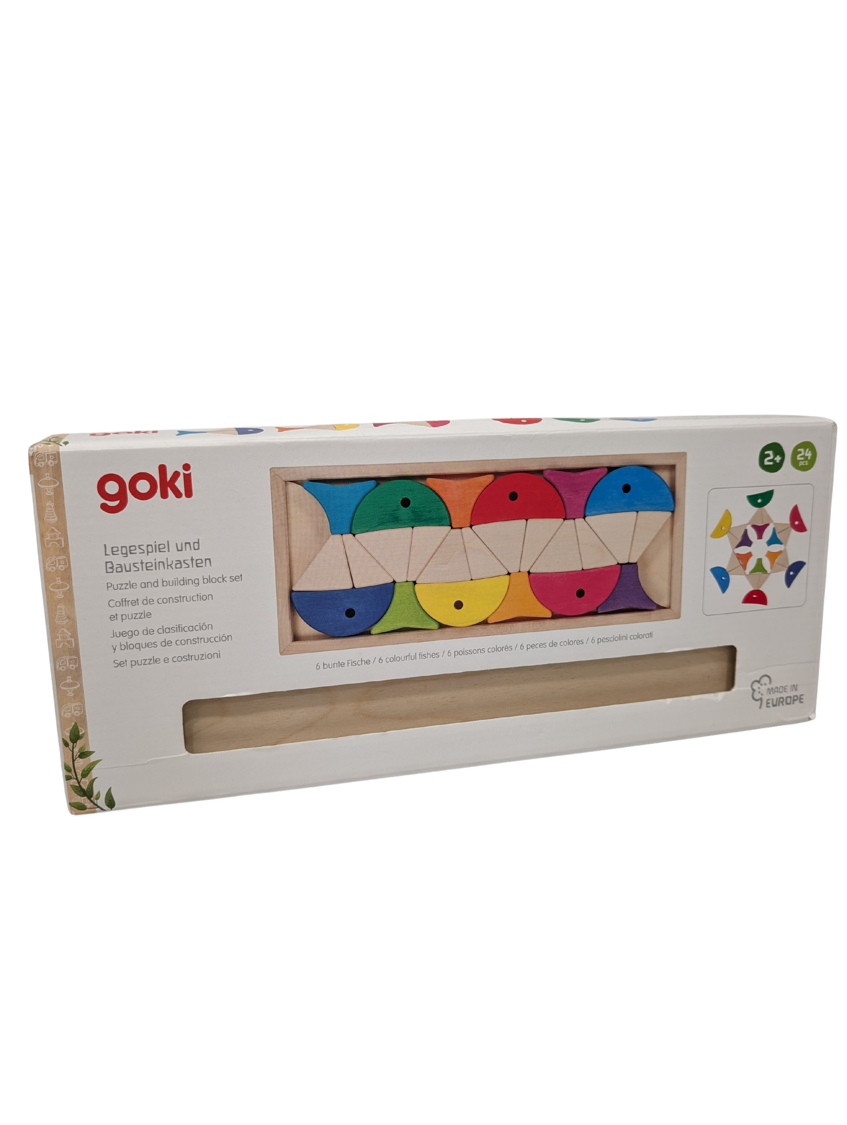 Puzzle et Construction Poissons en Bois – Goki