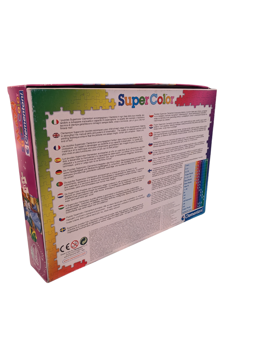 Puzzle 104 pièces Disney Princess SuperColor Maxi – Clementoni