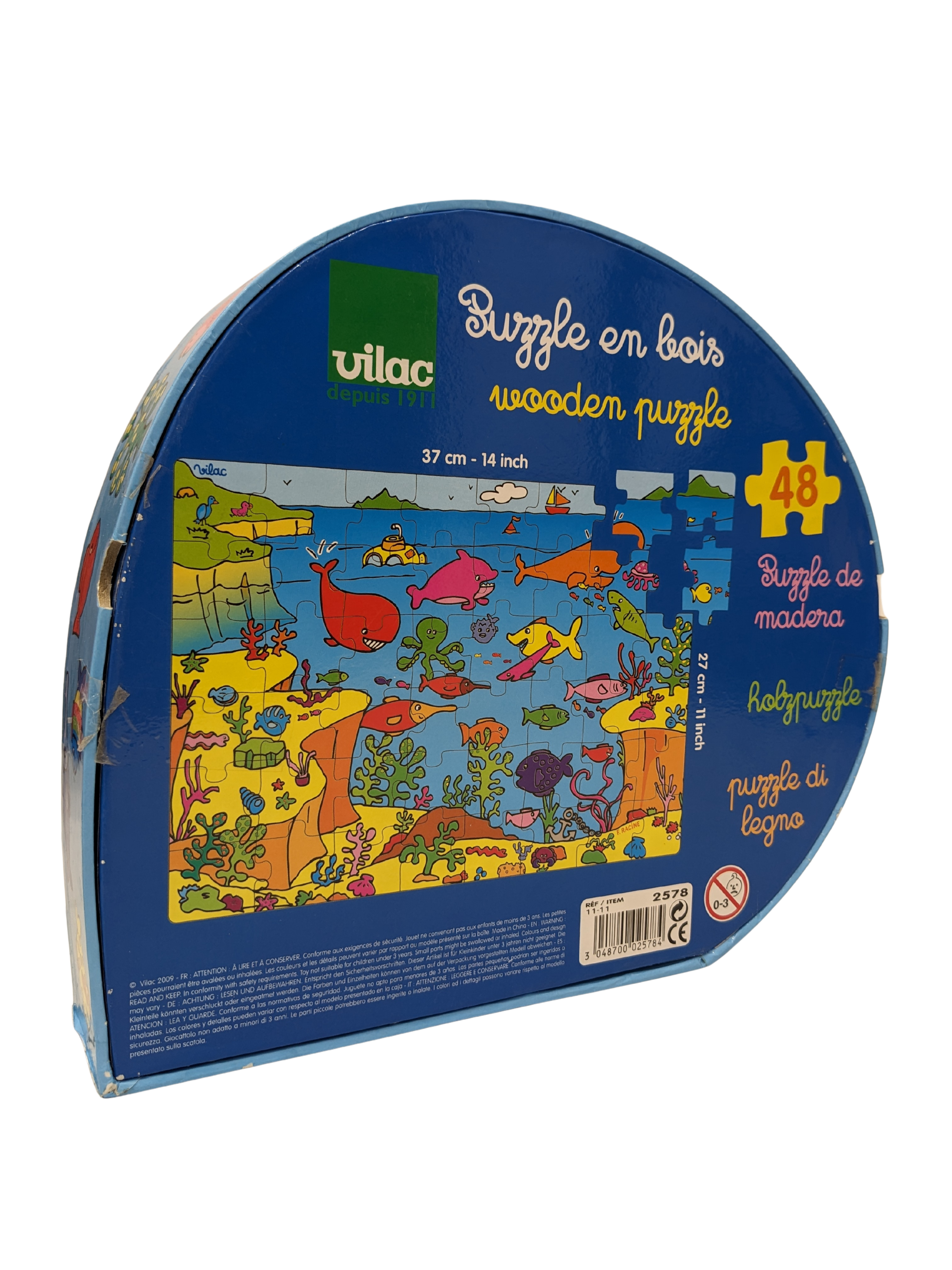 "Whale" Wooden Puzzle - 48 pieces - Vilac