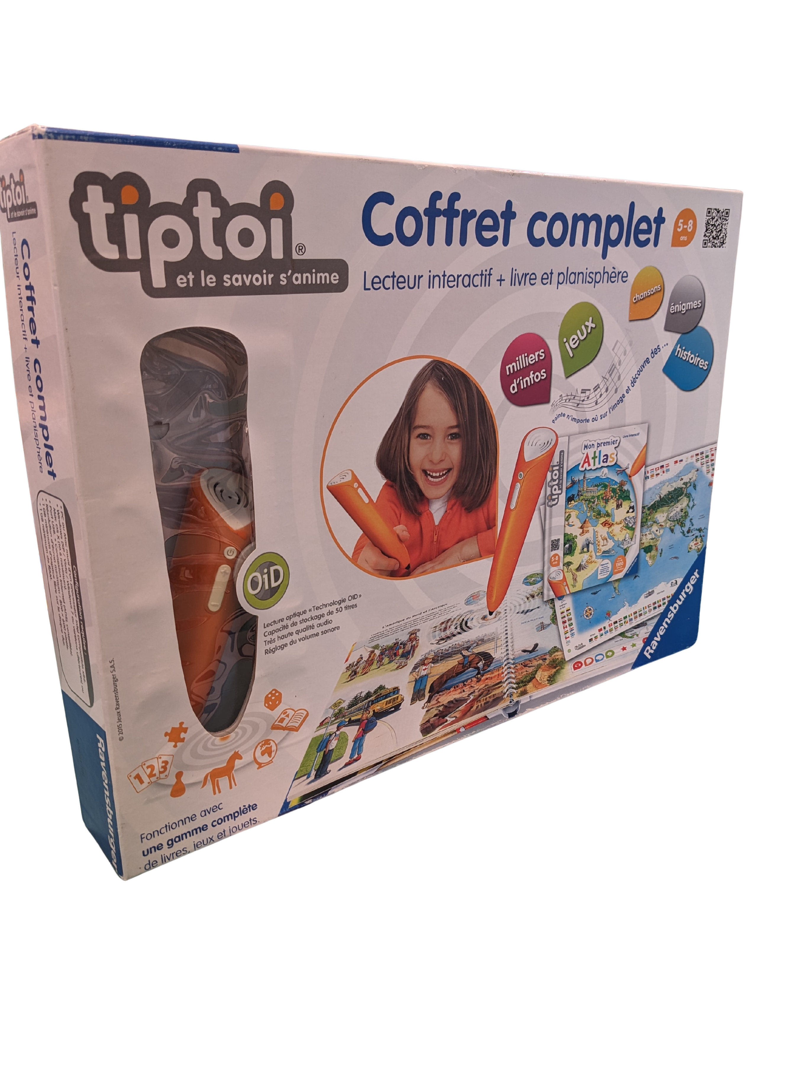 Coffret Tiptoi – Lecteur + Livre + Planisphère – Ravensburger