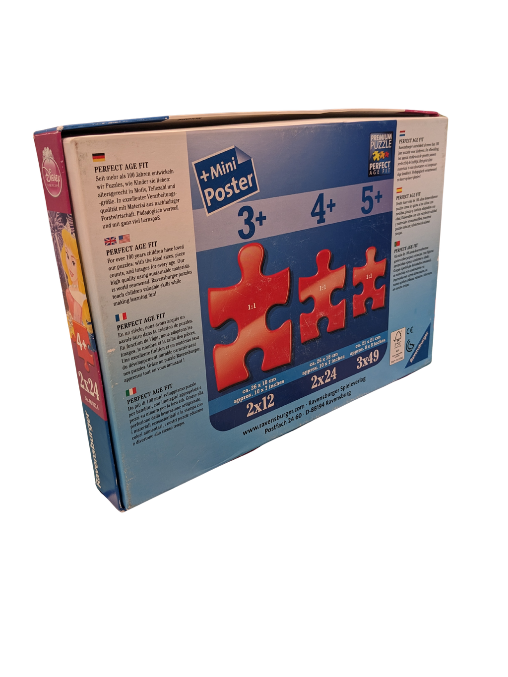 2 Puzzles Les princesses réunies – 2 × 24 pièces – Ravensburger