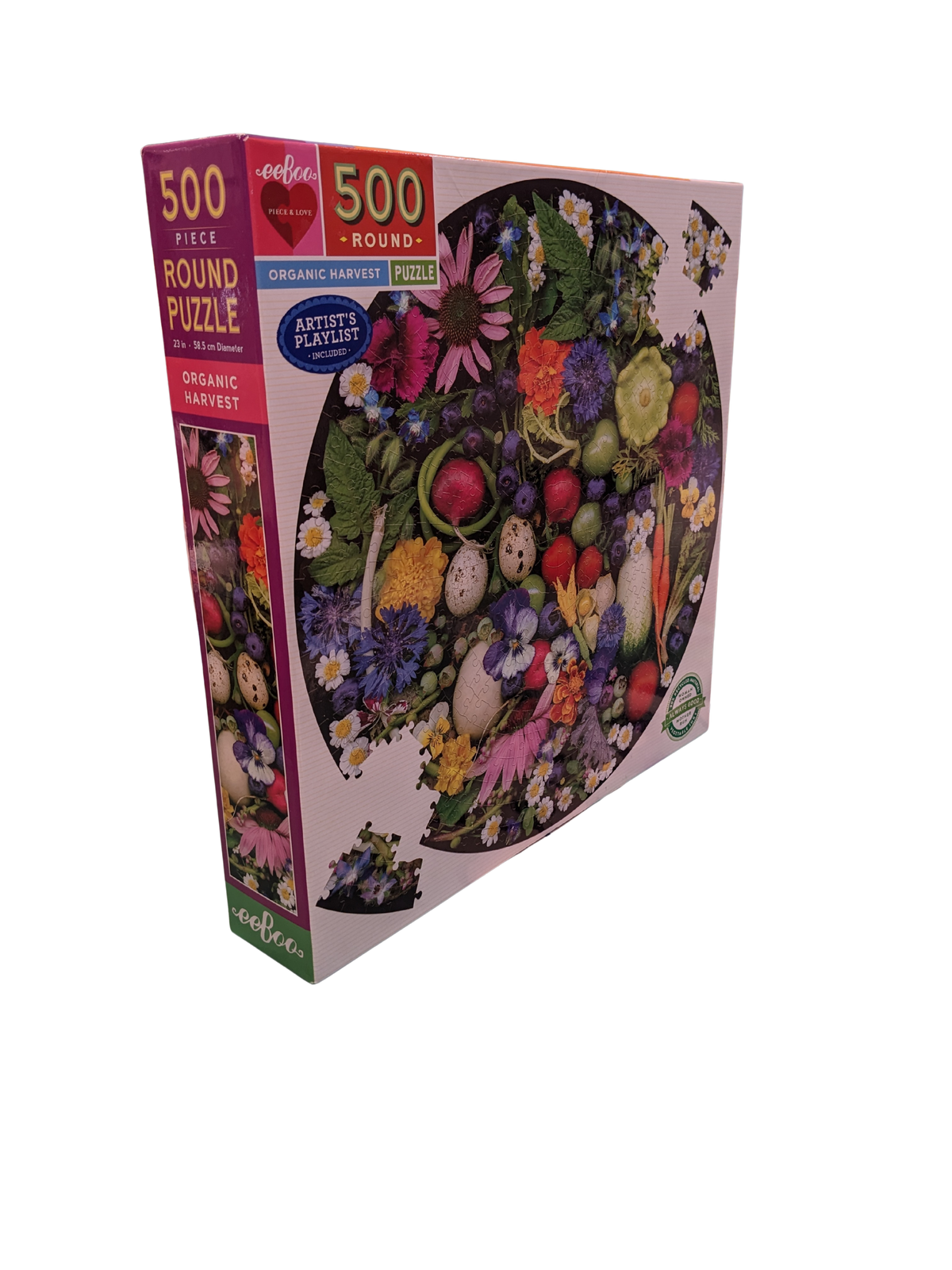 Puzzle 500 pièces - Récolte biologique – eeBoo
